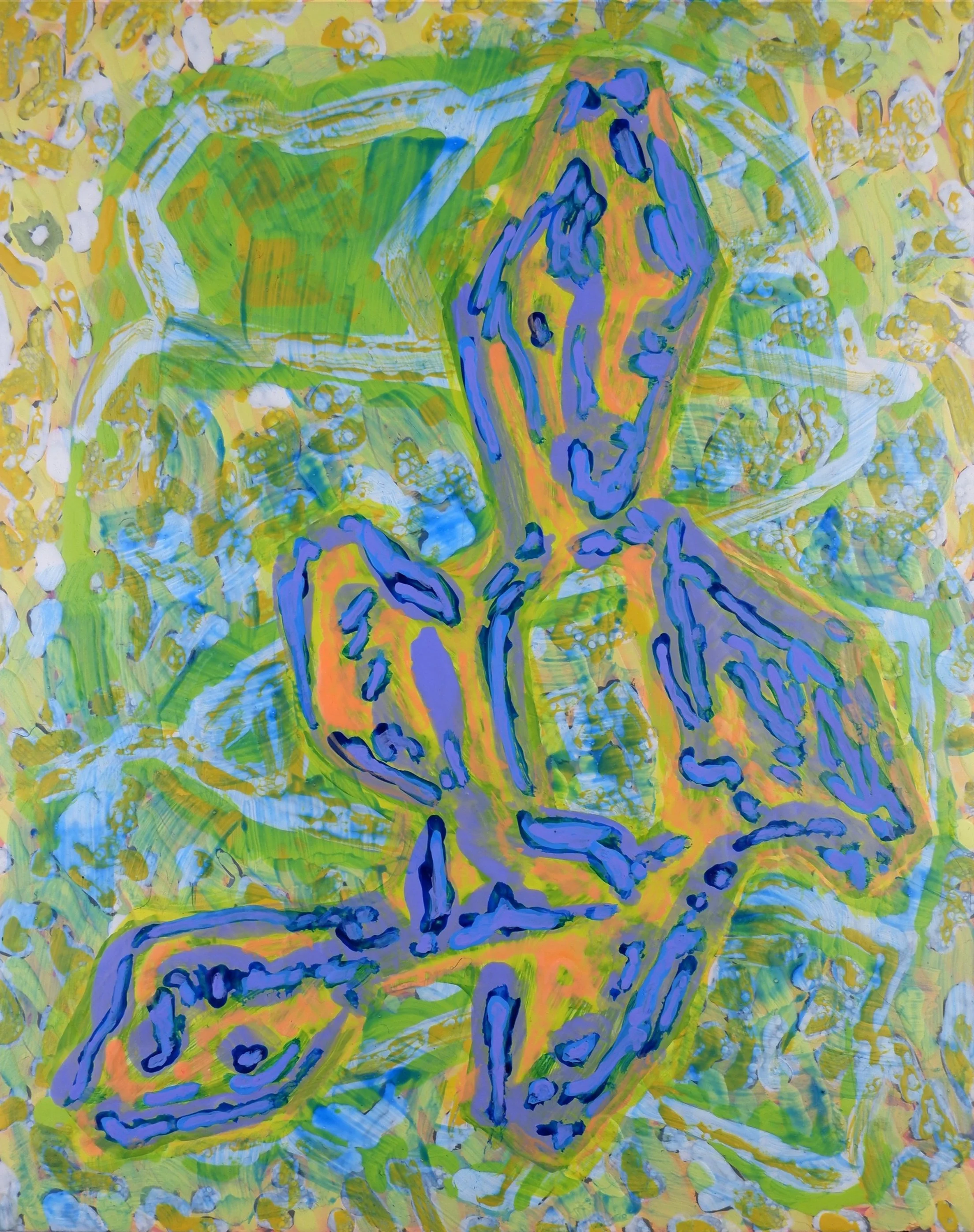 Untitled / Acrylic on Wooden Panel / 20.5cm x 25.5cm / 2025