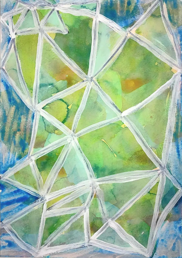 Untitled Drawing / Watercolour and Acrylic on Paper / 21 cm x 29cm /2022