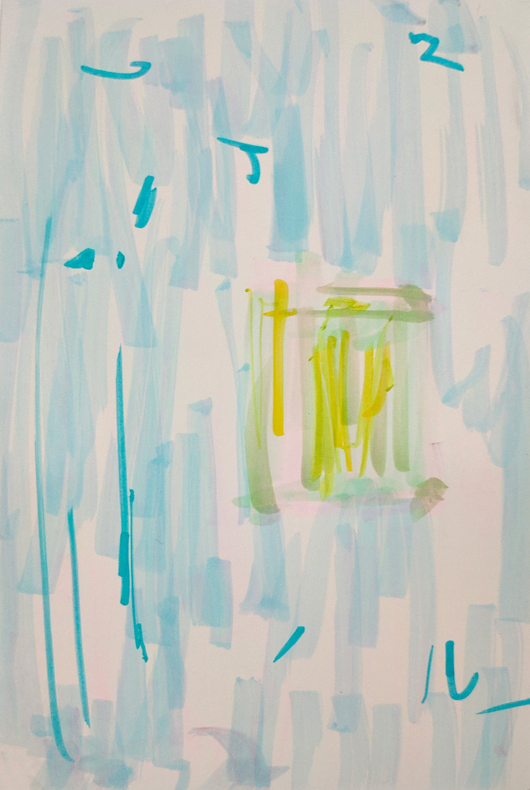 Untitled Drawing / Pen and Marker on Inkjet Paper / 10.16 cm x 15.24 cm /2010