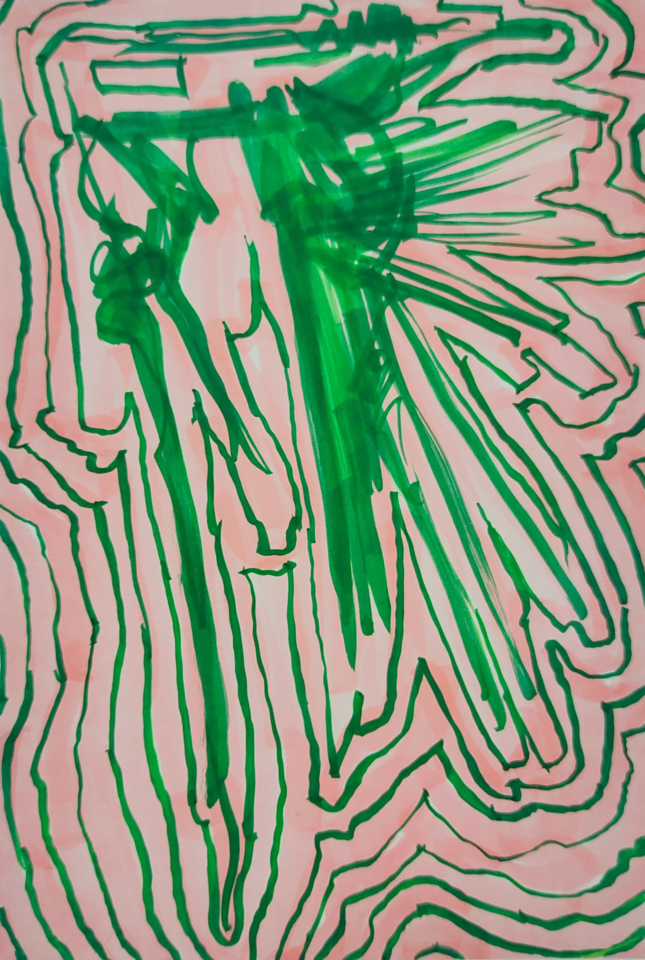 Untitled Drawing / Pen and Marker on Inkjet Paper / 10.16 cm x 15.24 cm /2010