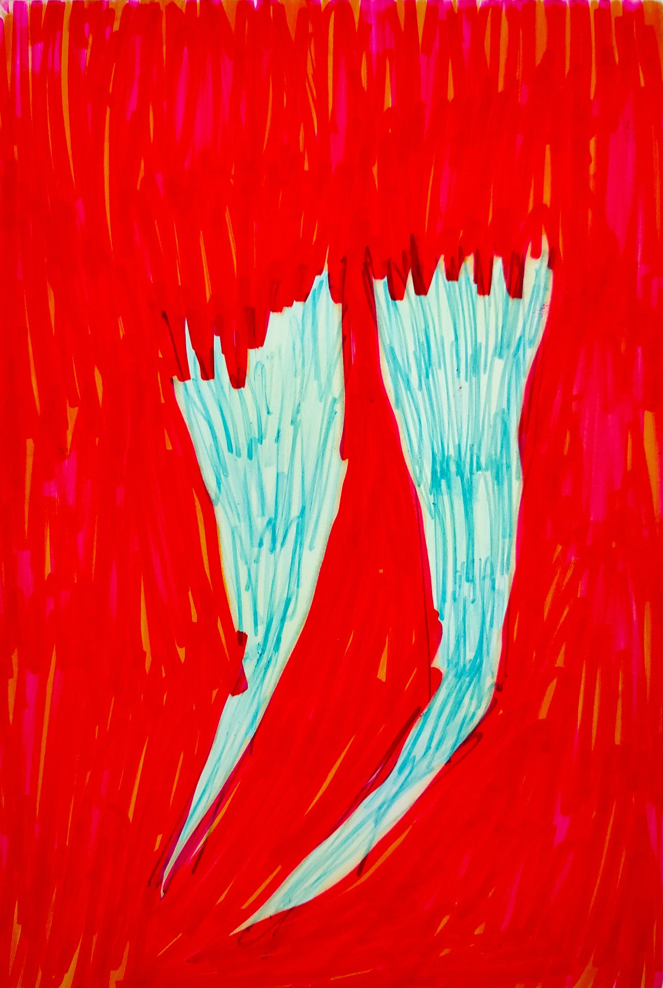 Untitled Drawing / Pen and Marker on Inkjet Paper / 10.16 cm x 15.24 cm /2010