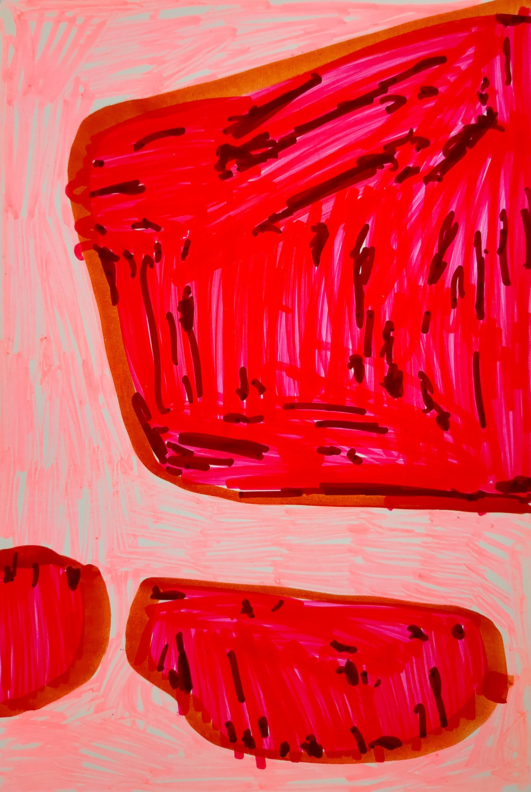 Untitled Drawing / Pen and Marker on Inkjet Paper / 10.16 cm x 15.24 cm /2010