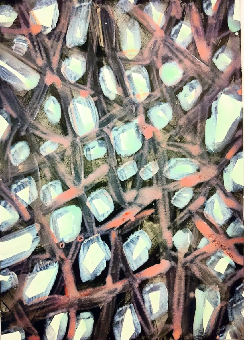 Untitled Drawing / Watercolour and Acrylic on Paper / 21 cm x 29cm /2022