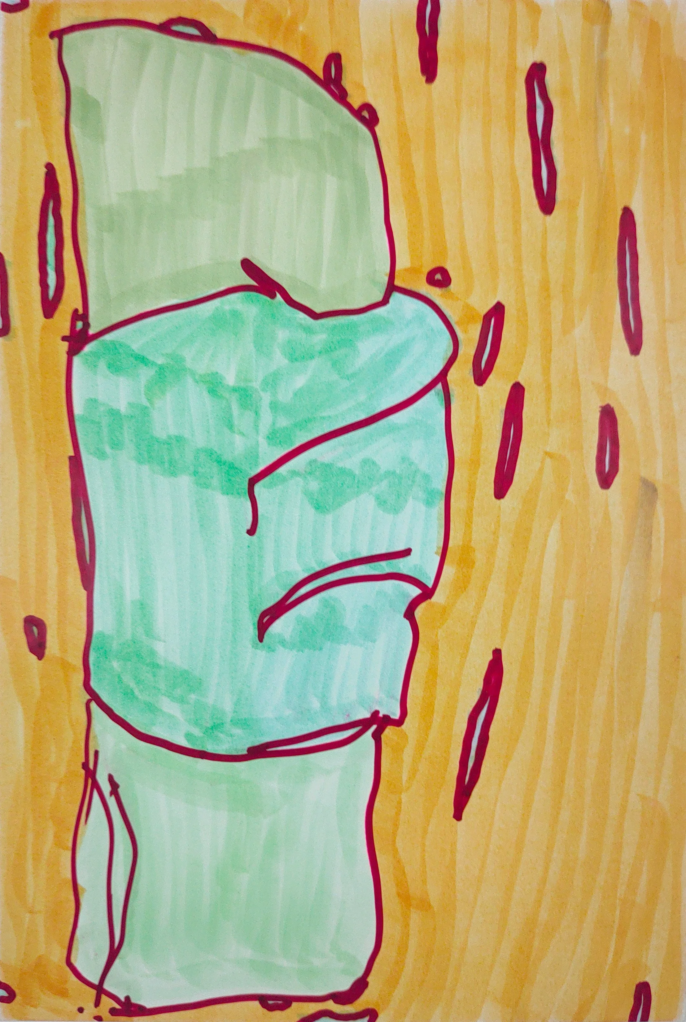 Untitled Drawing / Pen and Marker on Inkjet Paper / 10.16 cm x 15.24 cm /2010