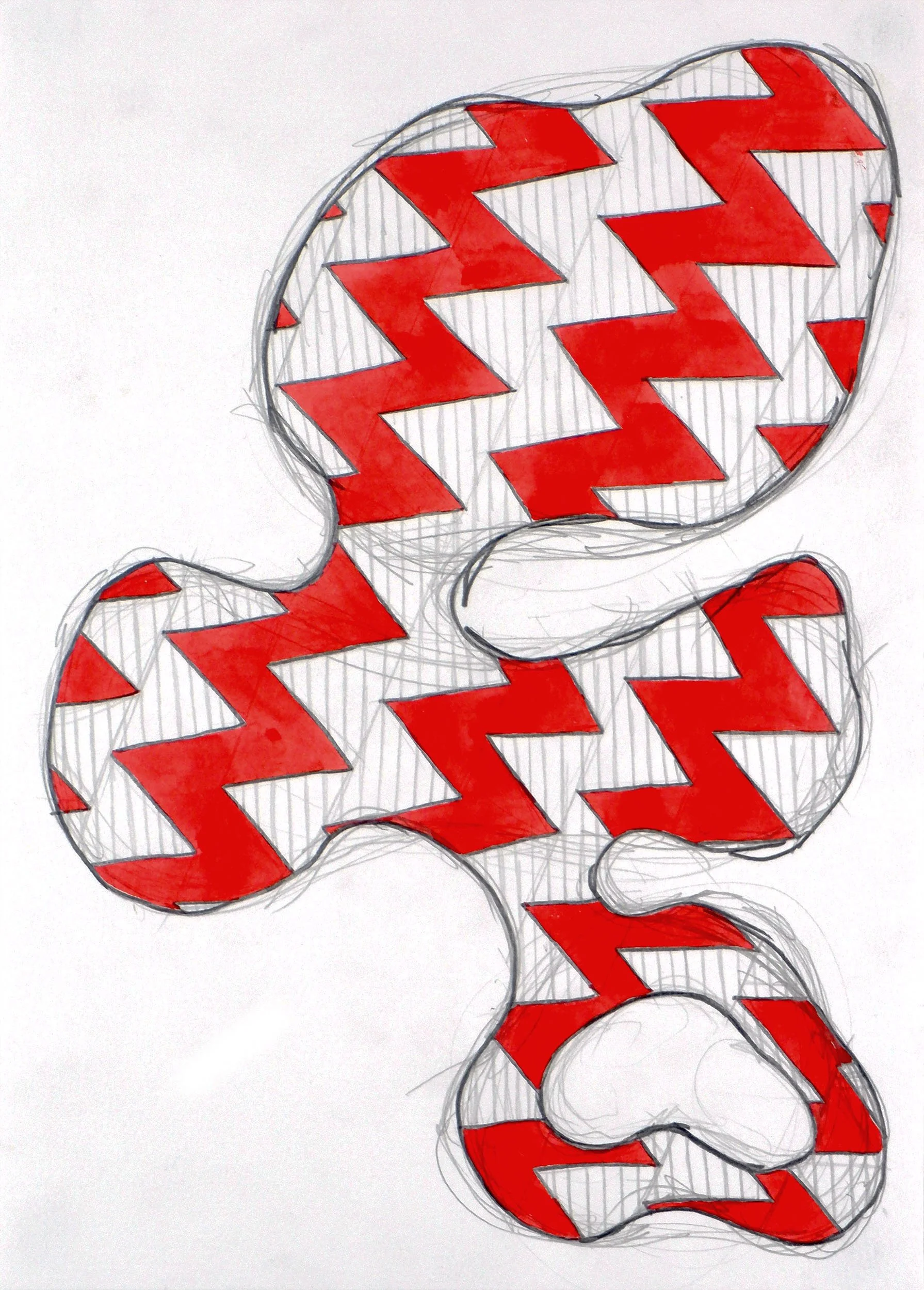 Untitled Drawing / Ink and Pencil on Watercolour Paper / 21 cm x 29cm /2022