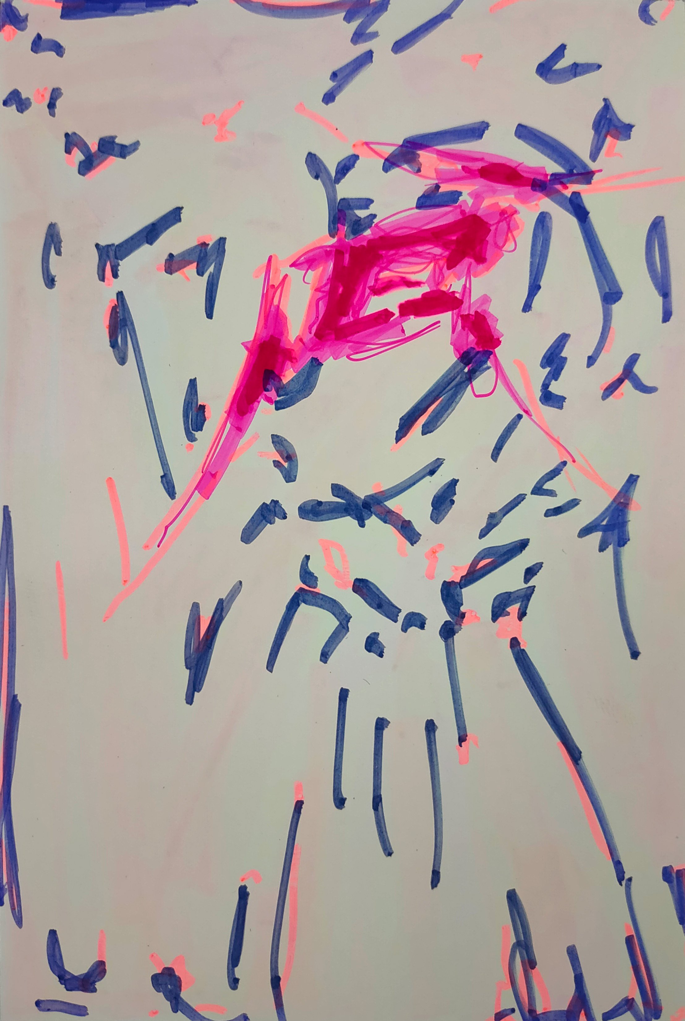 Untitled Drawing / Pen and Marker on Inkjet Paper / 10.16 cm x 15.24 cm /2010