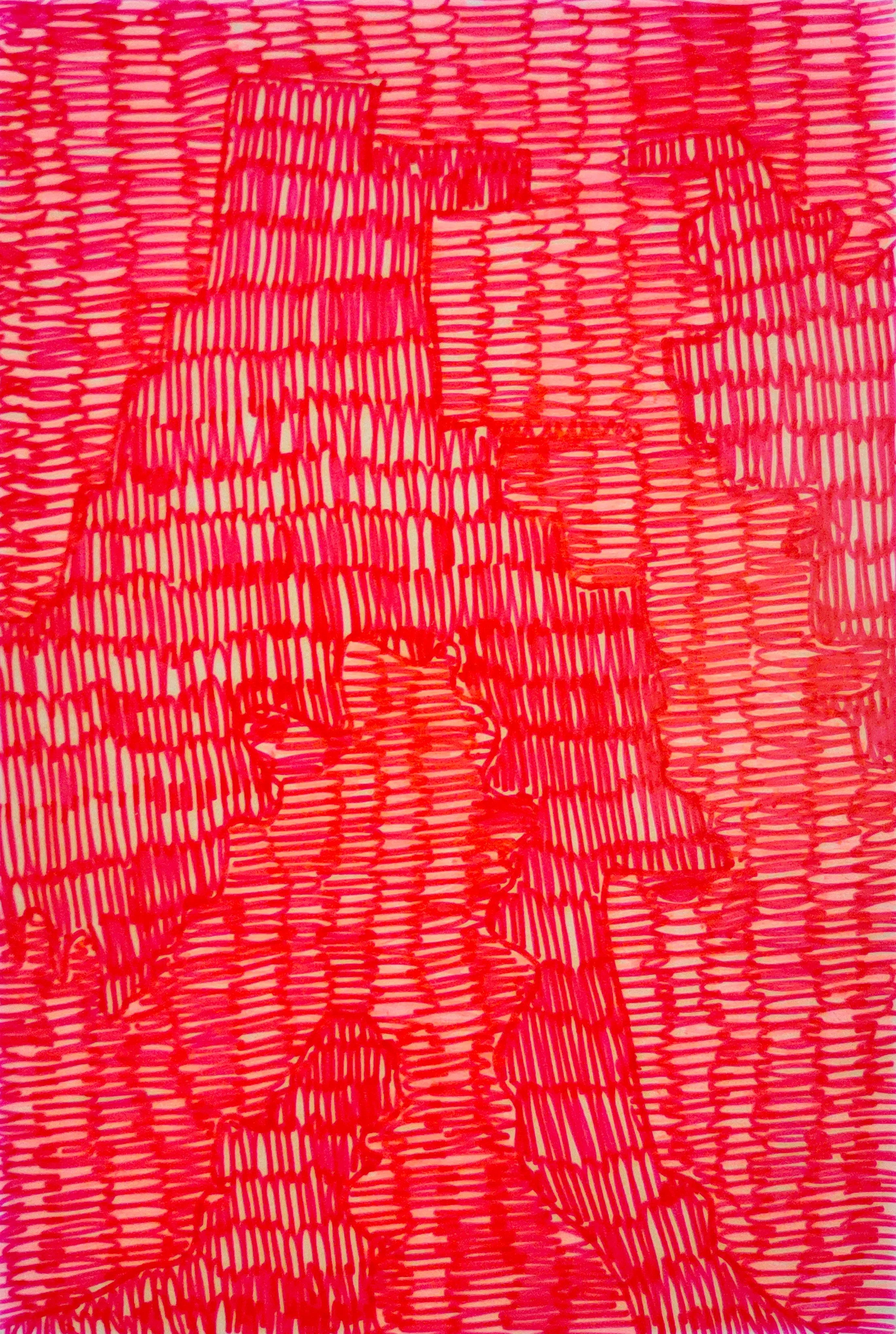 Untitled Drawing / Pen and Marker on Inkjet Paper / 10.16 cm x 15.24 cm /2010