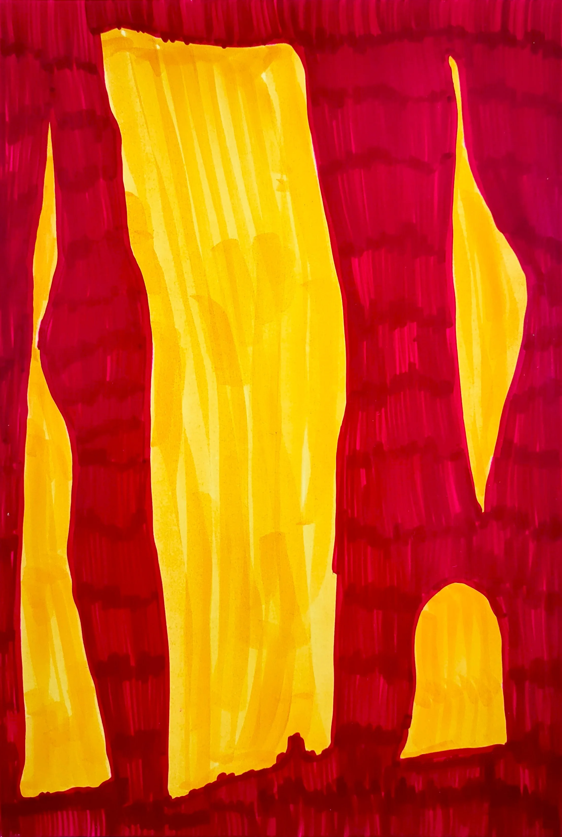 Untitled Drawing / Pen and Marker on Inkjet Paper / 10.16 cm x 15.24 cm /2010