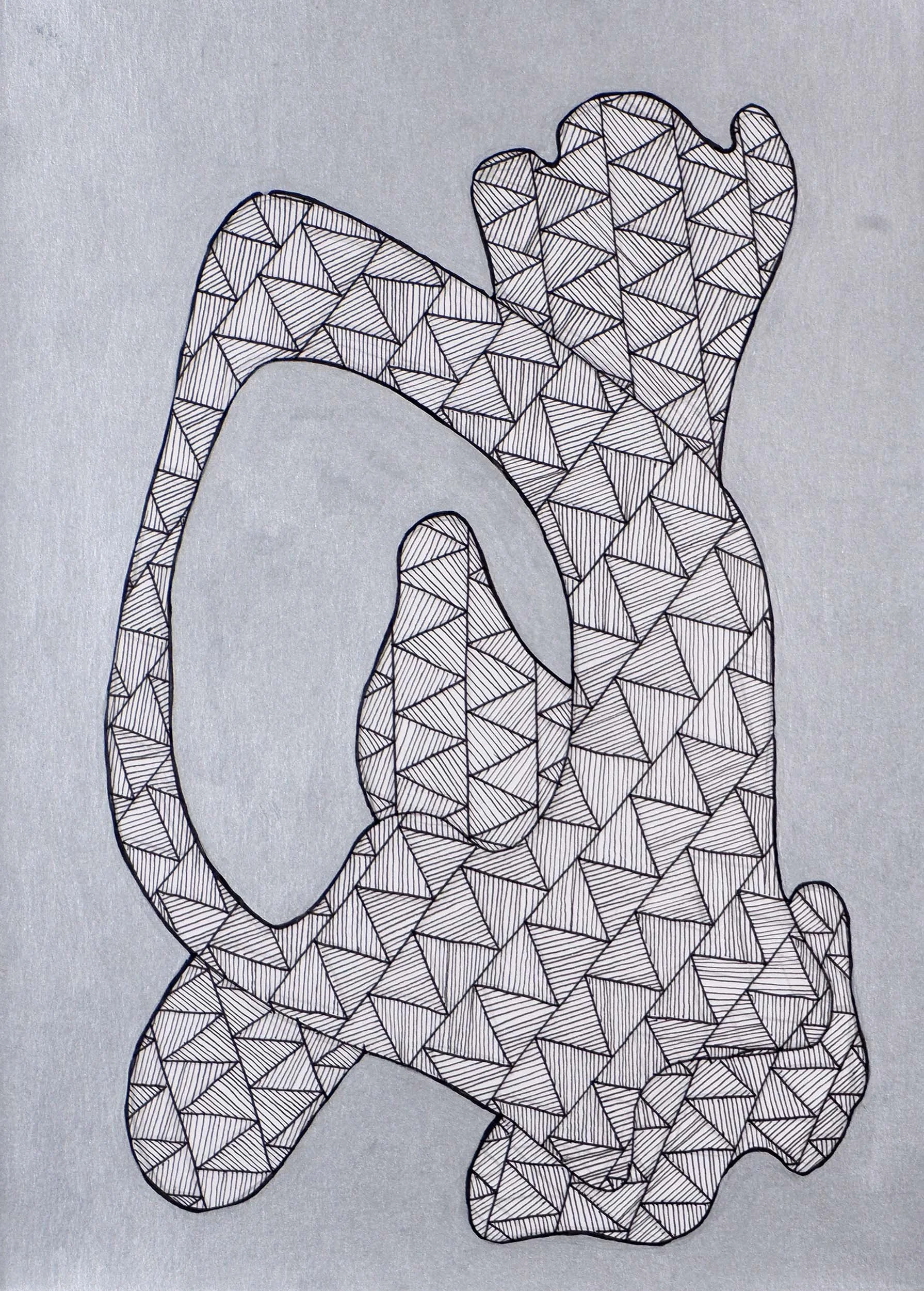 Untitled Drawing / Ink and Pencil on Watercolour Paper / 21 cm x 29cm /2022