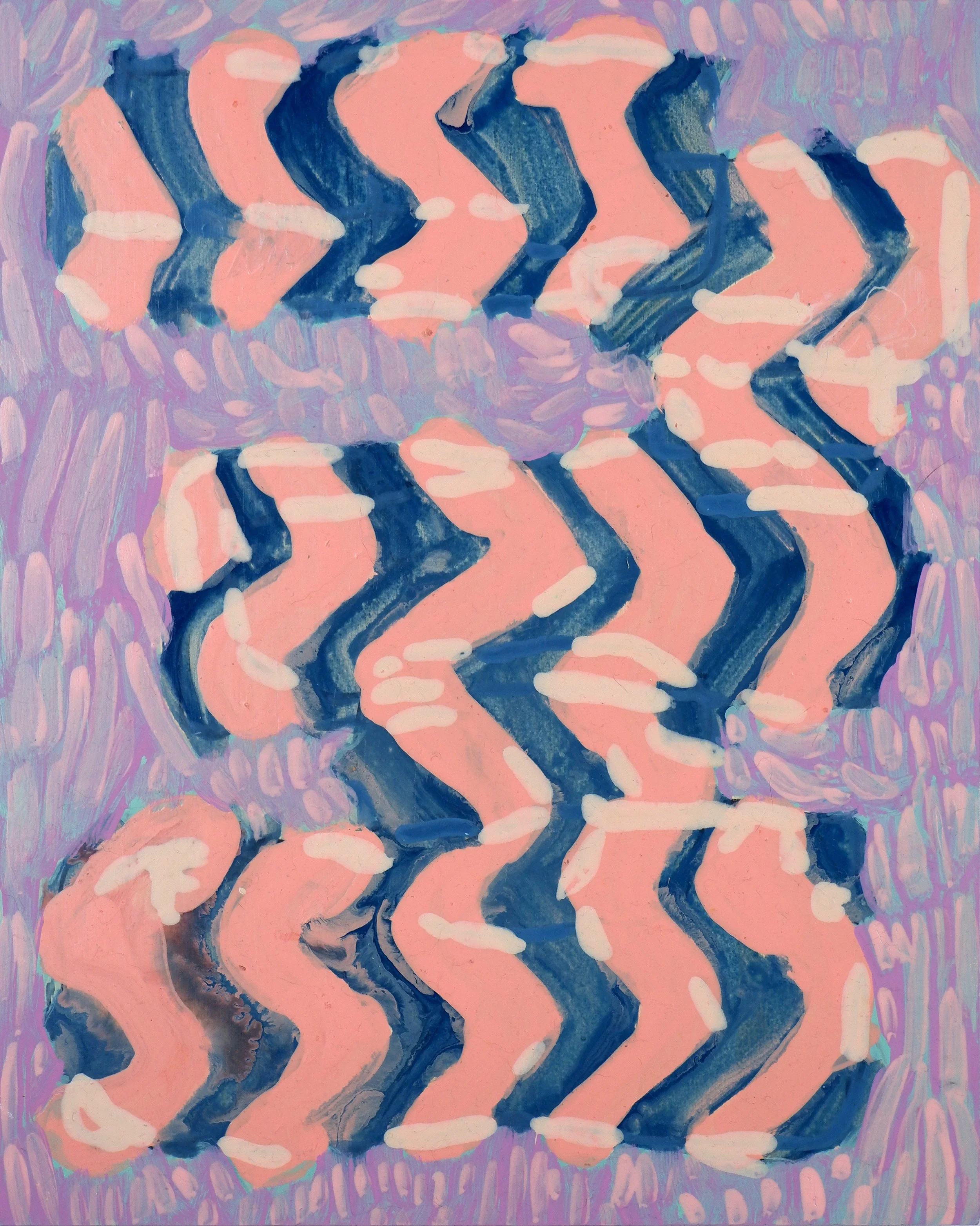 Boring fucker / Acrylic on Wooden Panel / 28cm x 36cm / 2024