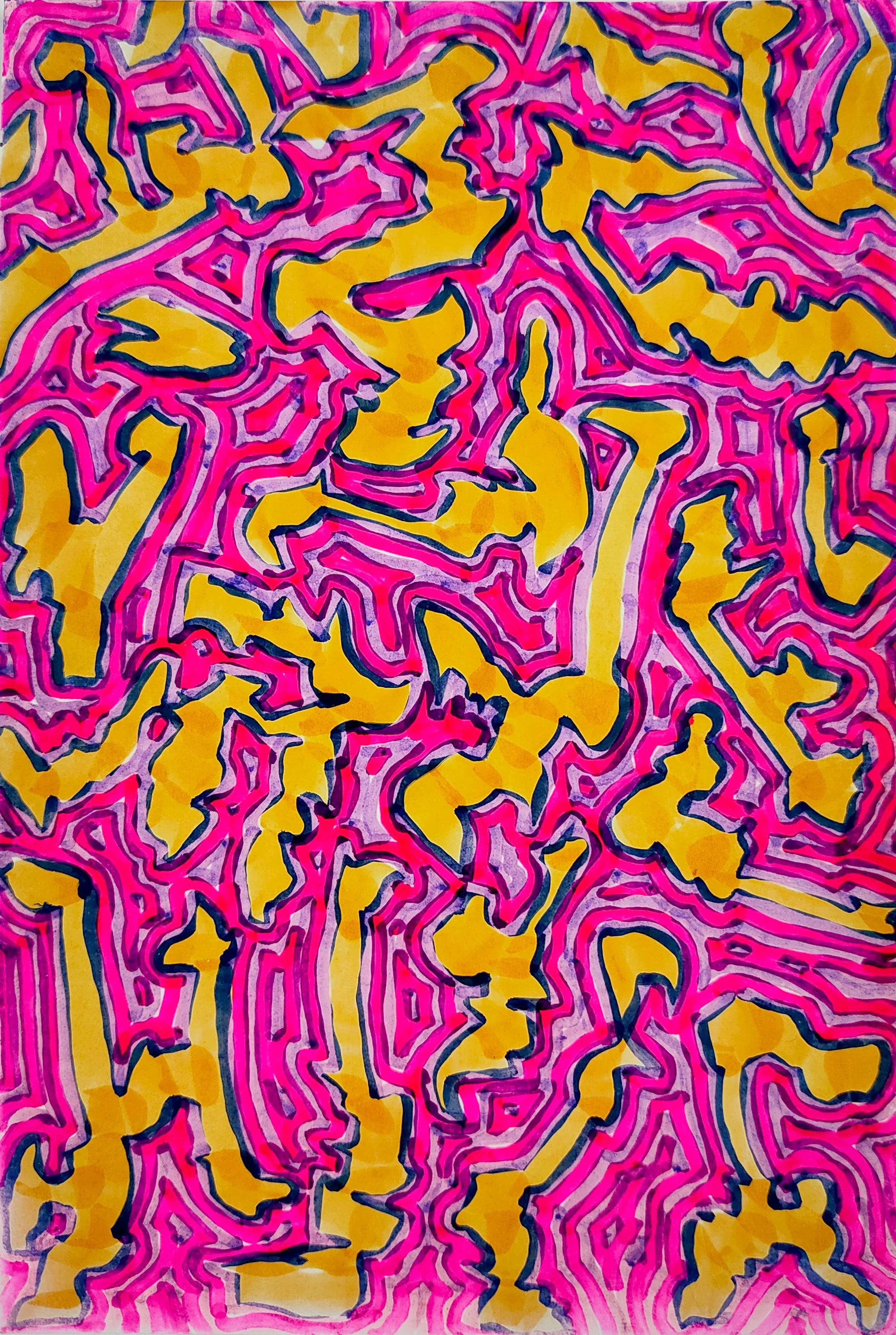 Untitled Drawing / Pen and Marker on Inkjet Paper / 10.16 cm x 15.24 cm /2010