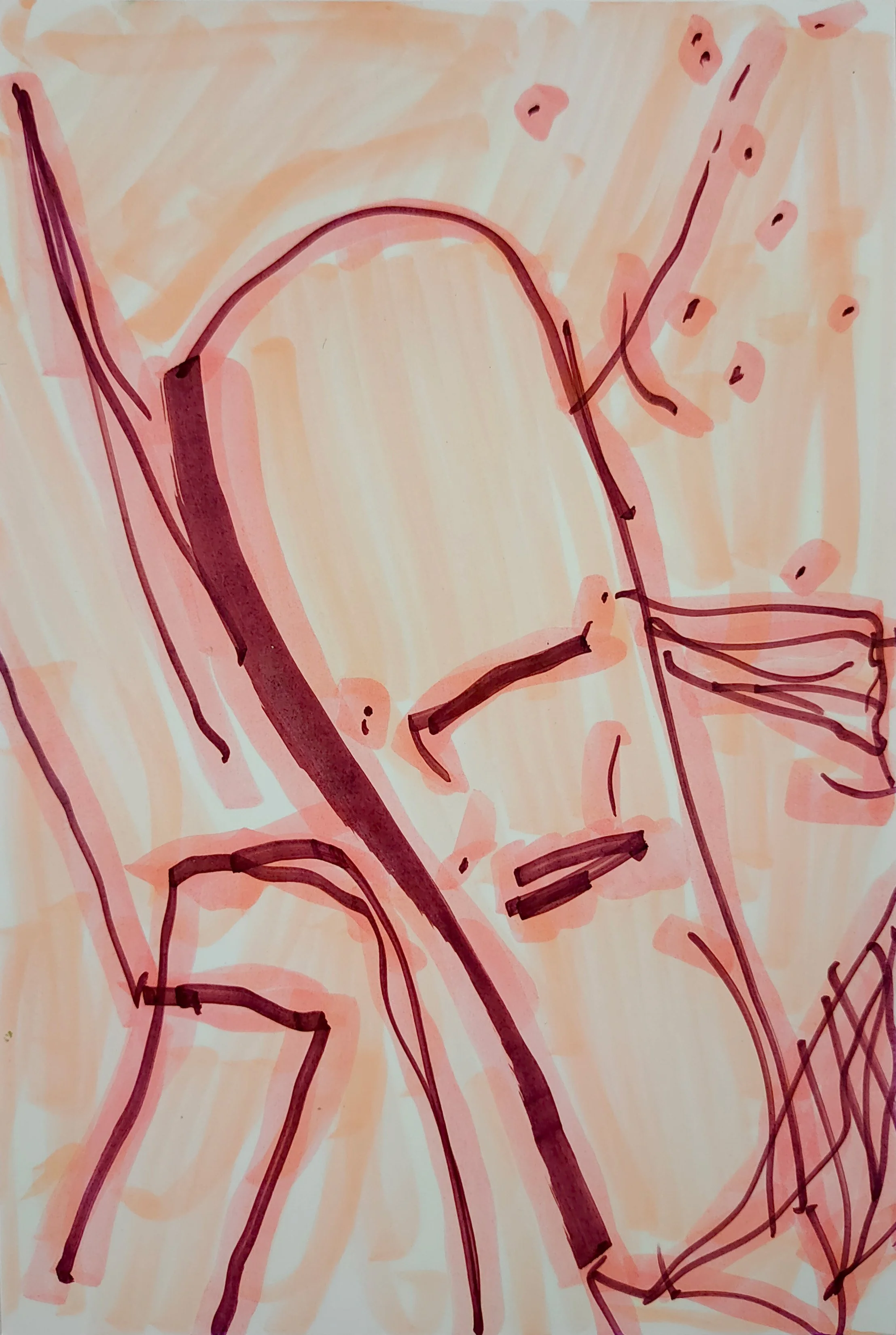 Untitled Drawing / Pen and Marker on Inkjet Paper / 10.16 cm x 15.24 cm /2010