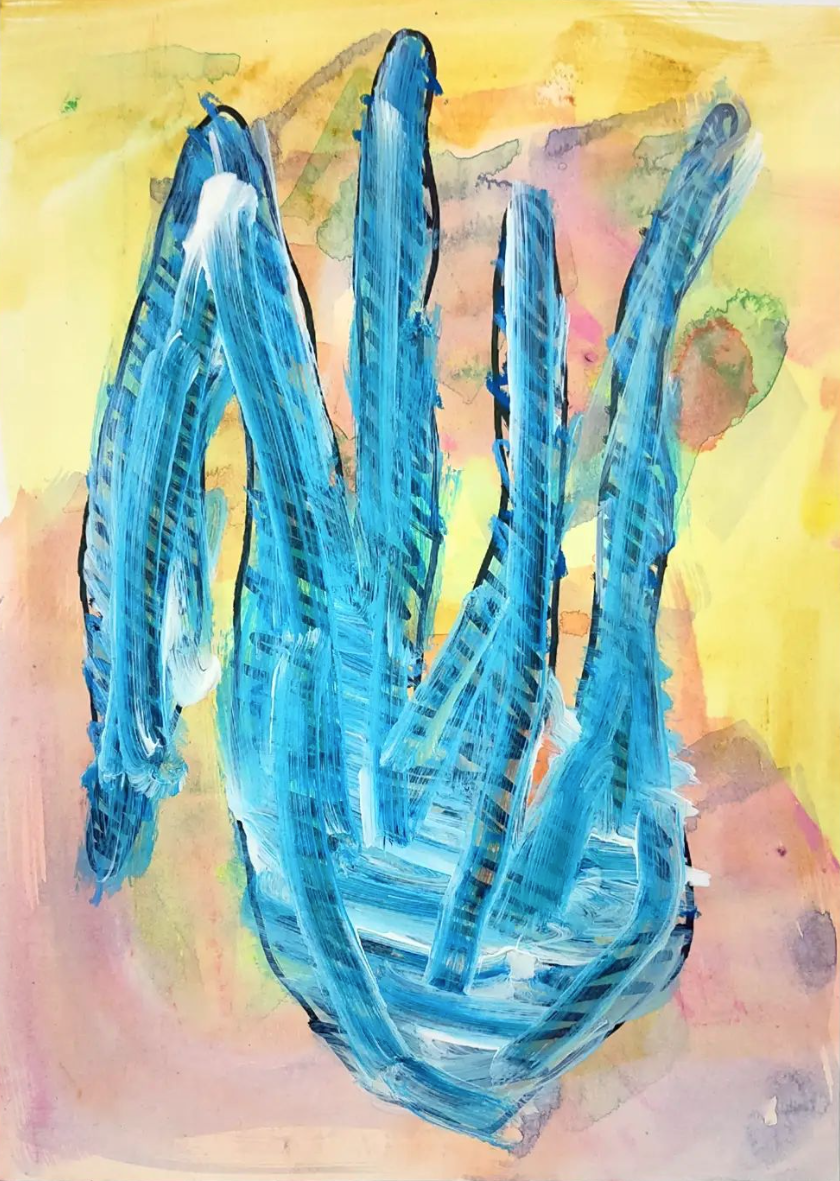 Untitled Drawing / Watercolour and Acrylic on Paper / 21 cm x 29cm /2022