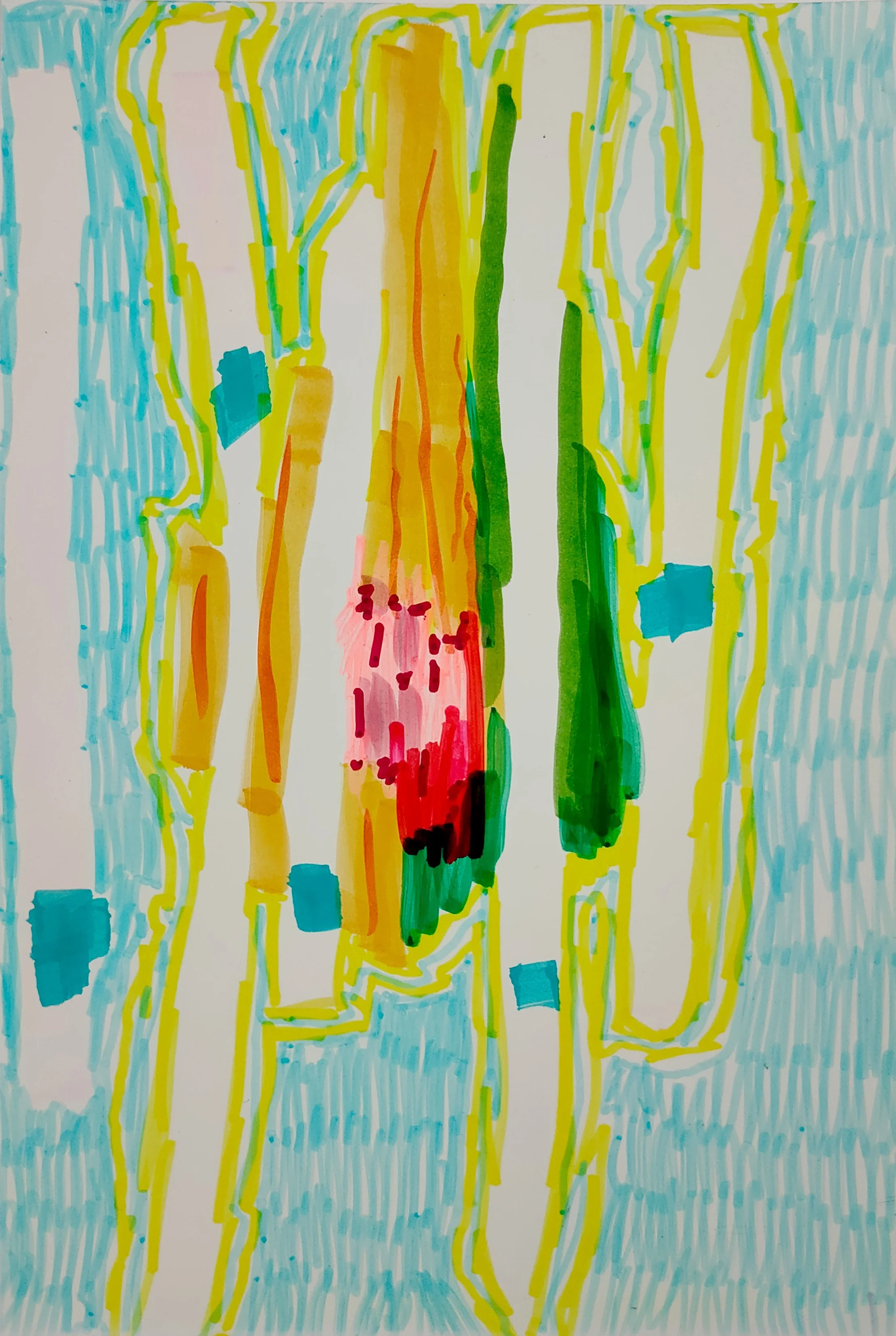 Untitled Drawing / Pen and Marker on Inkjet Paper / 10.16 cm x 15.24 cm /2010