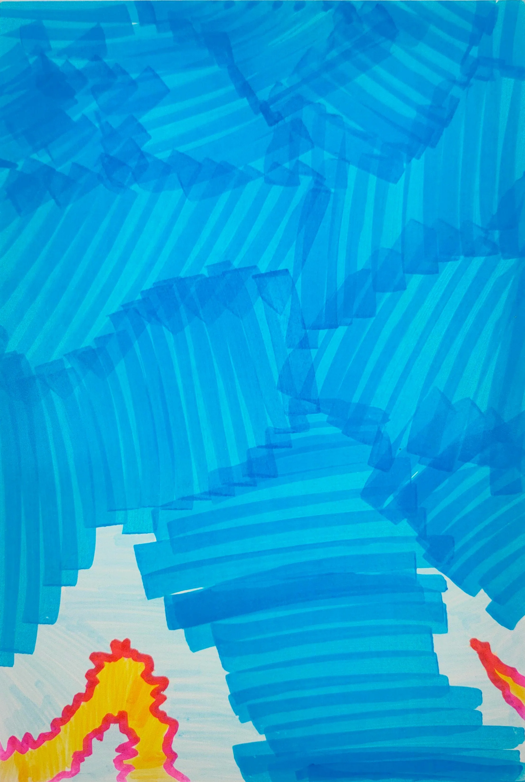 Untitled Drawing / Pen and Marker on Inkjet Paper / 10.16 cm x 15.24 cm /2010