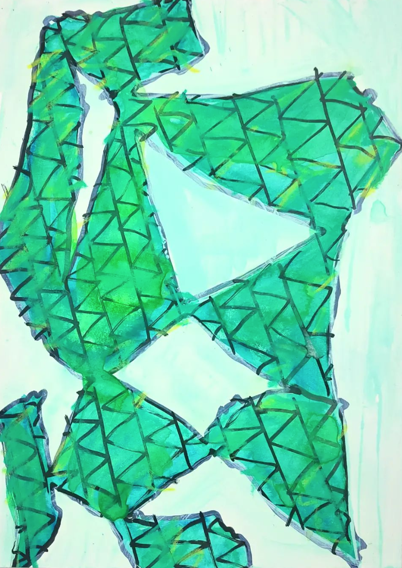 Untitled Drawing / Watercolour and Acrylic on Watercolour Paper / 21 cm x 29cm /2022