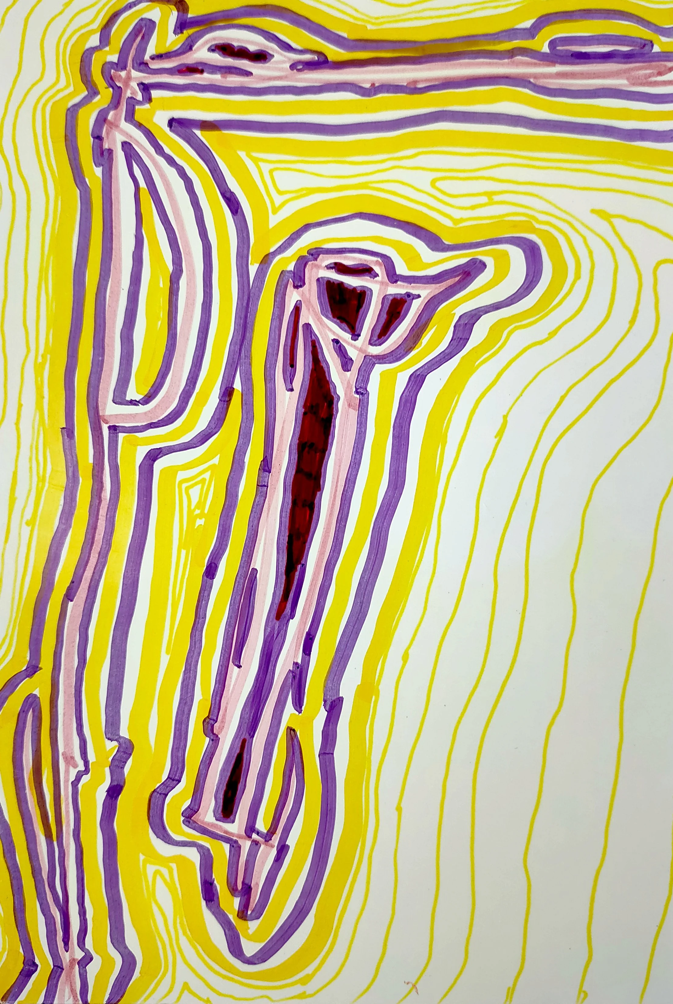 Untitled Drawing / Pen and Marker on Inkjet Paper / 10.16 cm x 15.24 cm /2010