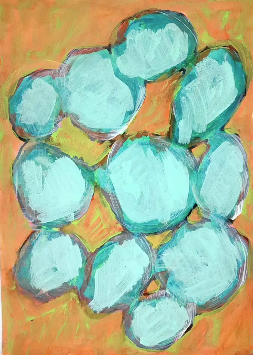 Untitled Drawing / Watercolour and Acrylic on Paper / 21 cm x 29cm /2022