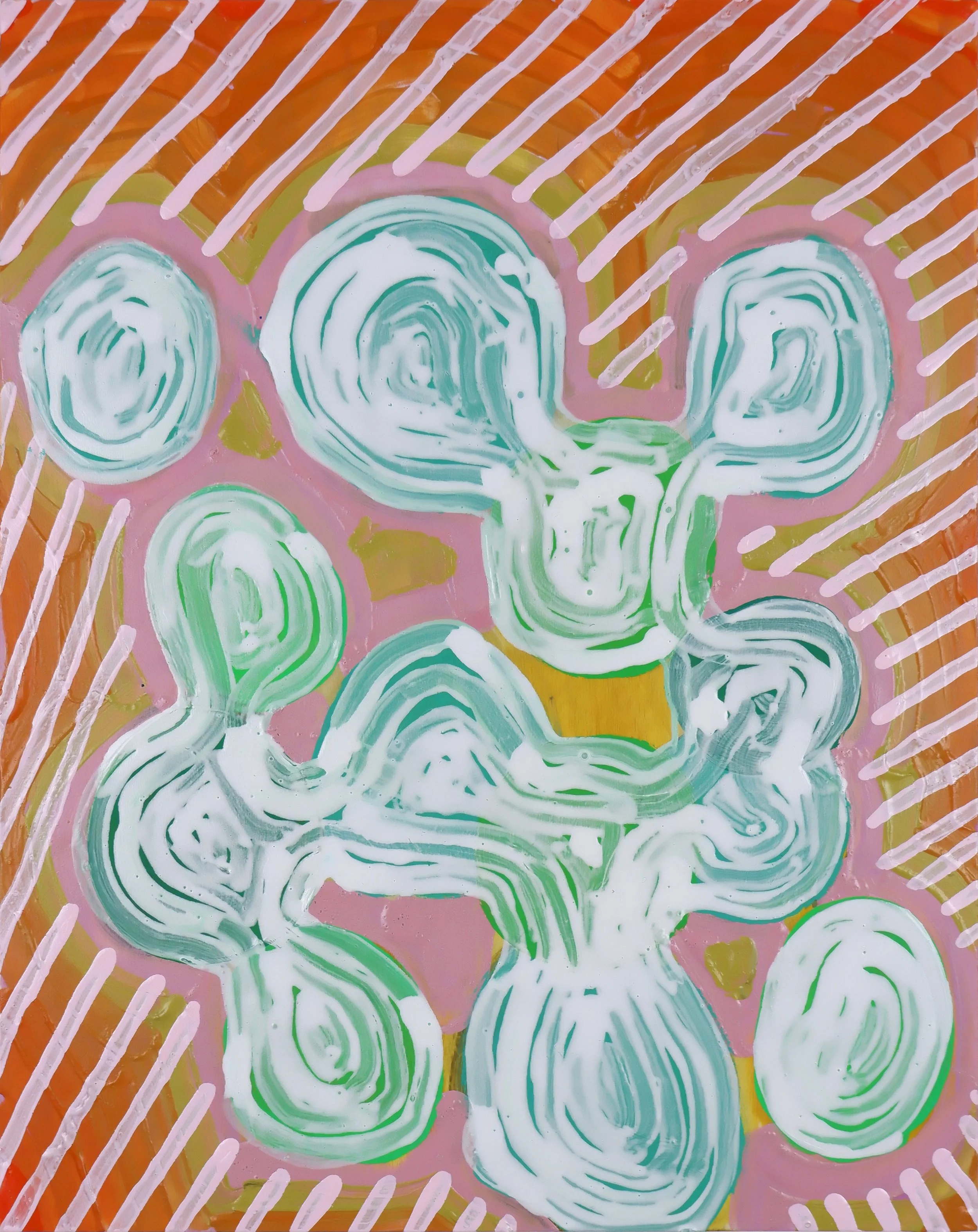 Sometimes something simple is all that is needed / Acrylic on Wooden Panel / 28cm x 36cm / 2024