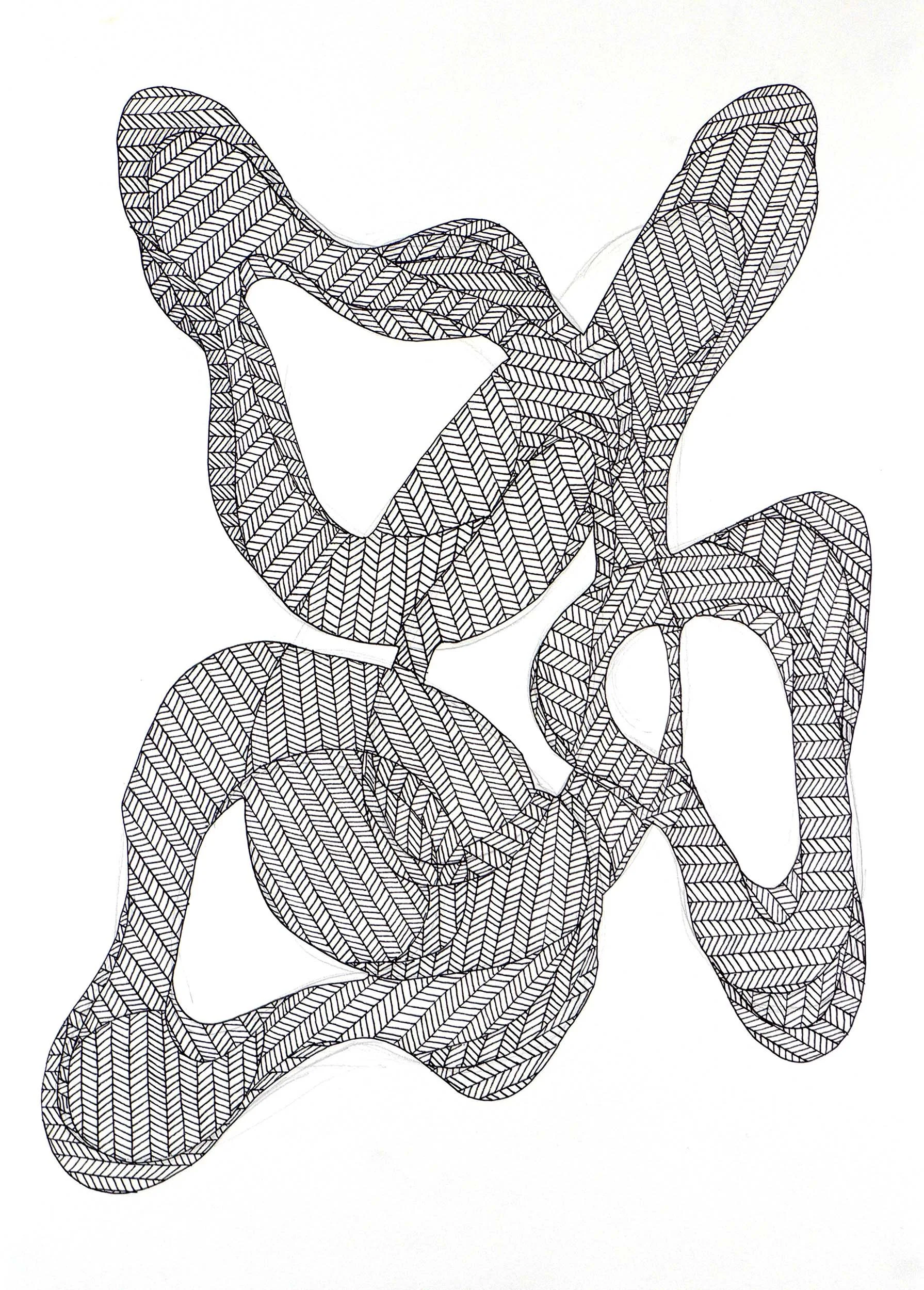 Untitled Drawing / Ink and Pencil on Watercolour Paper / 29 cm x 42cm /2022