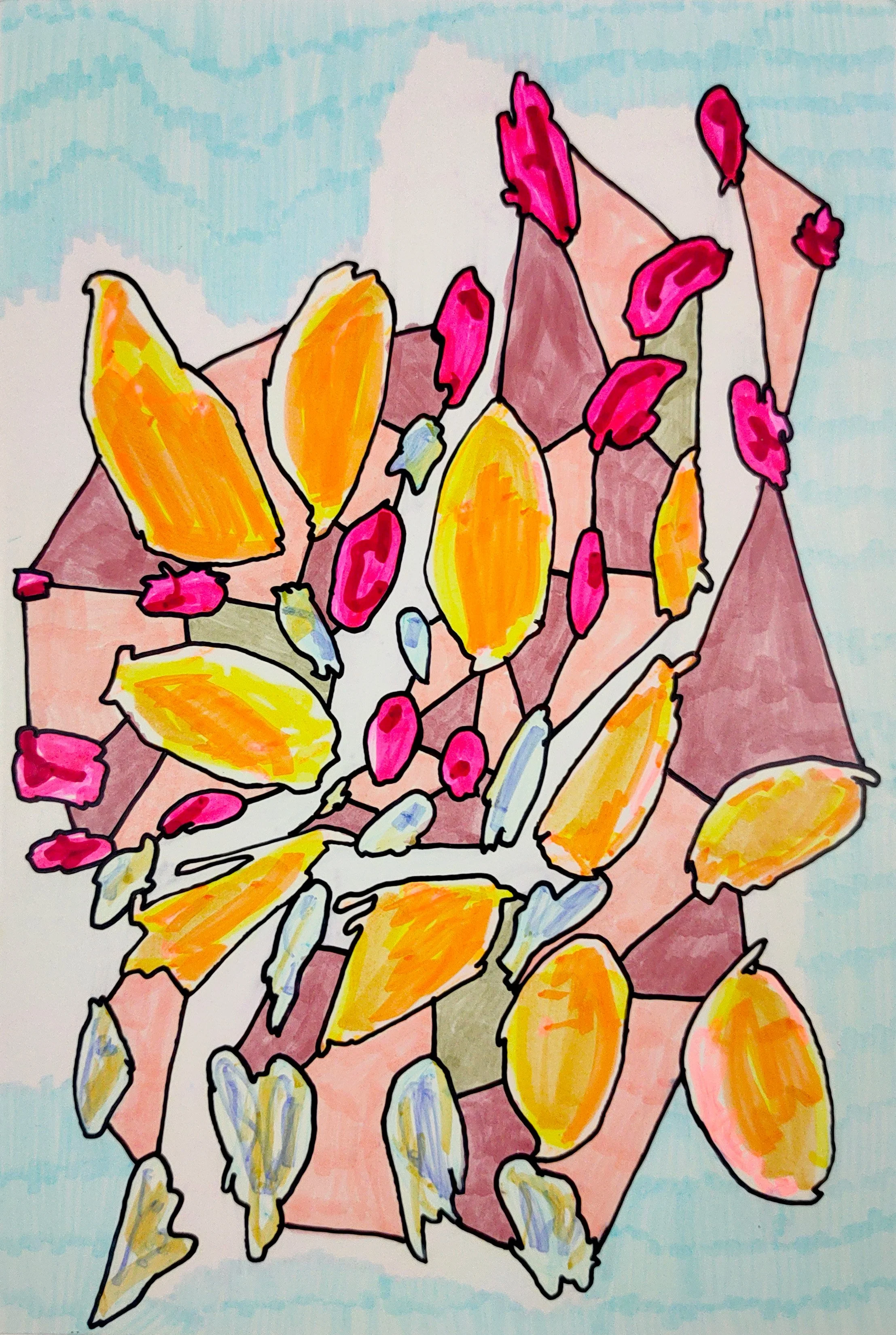 Untitled Drawing / Pen and Marker on Inkjet Paper / 10.16 cm x 15.24 cm /2010