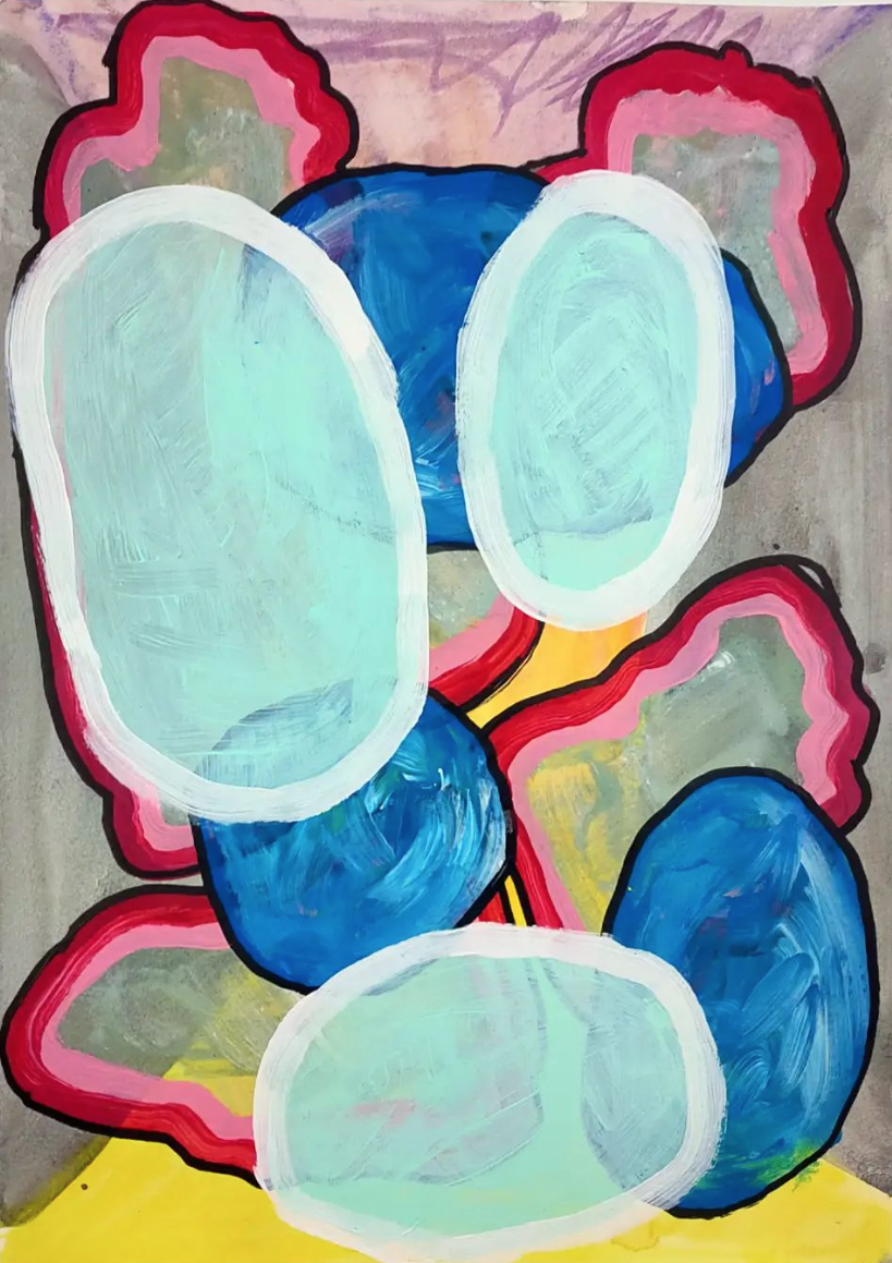 Untitled Drawing / Watercolour and Acrylic on Paper / 21 cm x 29cm /2022