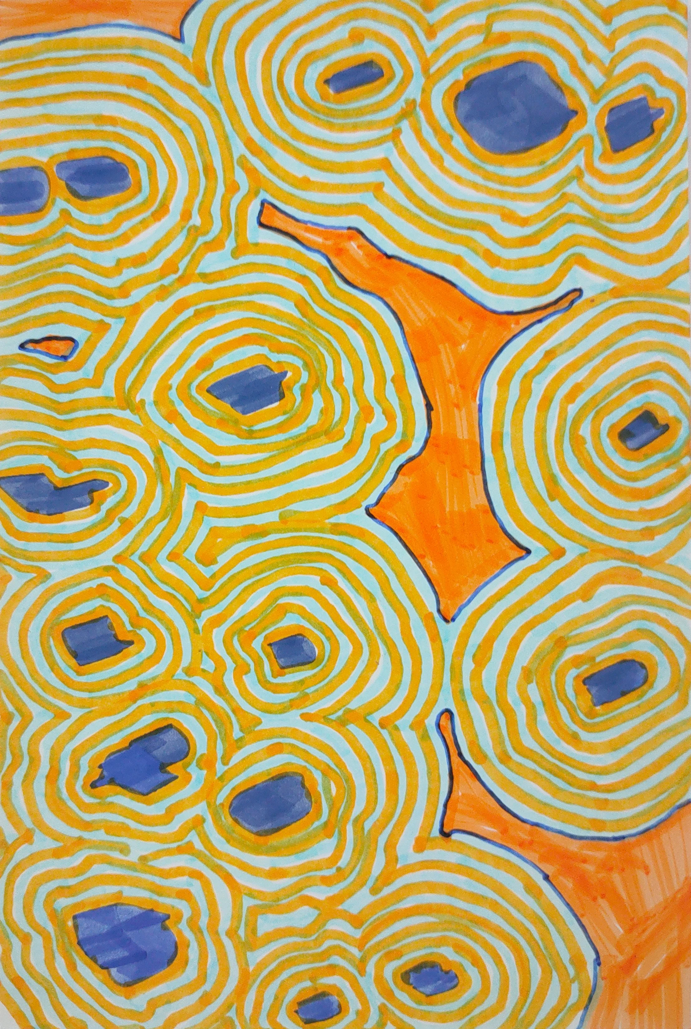 Untitled Drawing / Pen and Marker on Inkjet Paper / 10.16 cm x 15.24 cm /2010