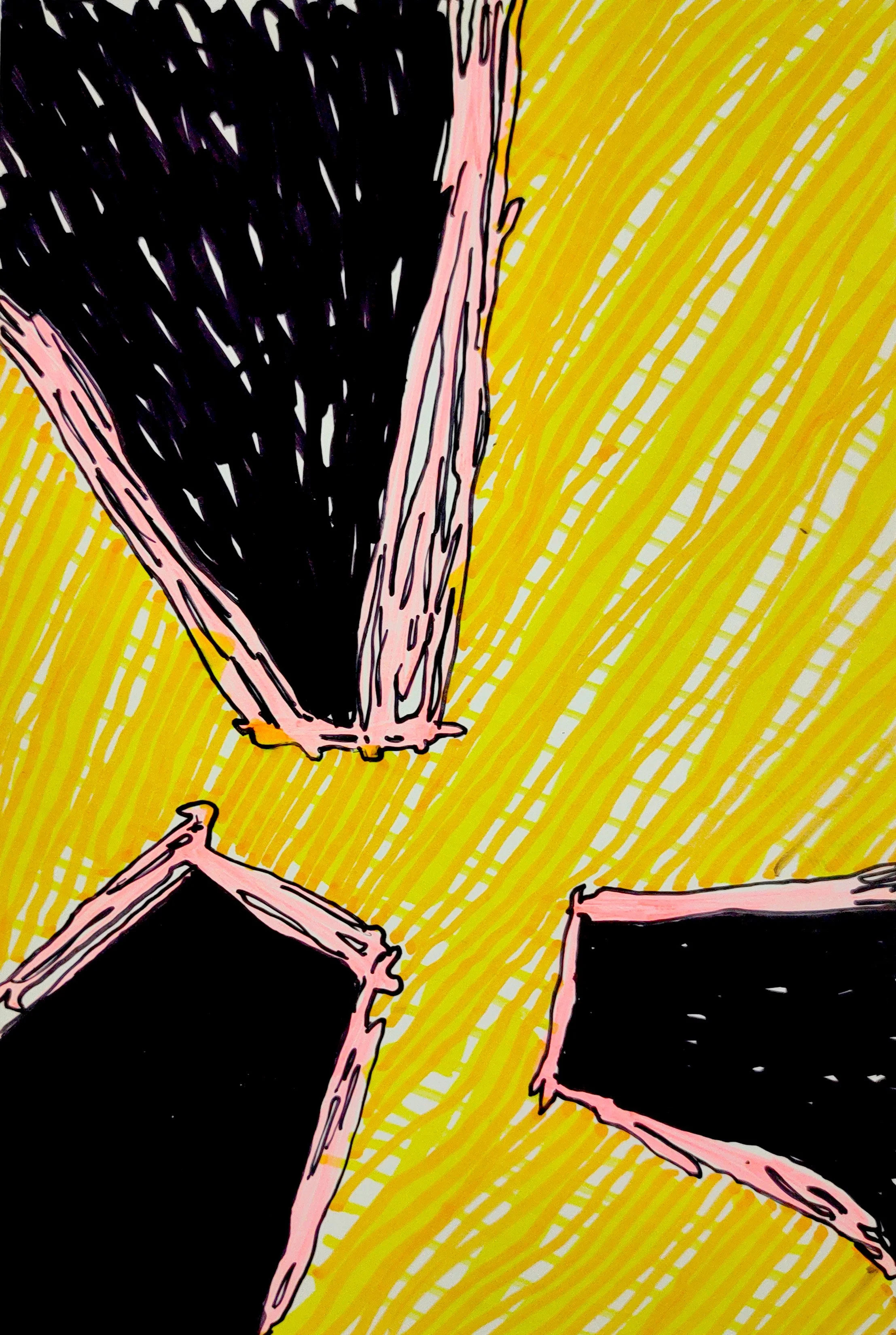 Untitled Drawing / Pen and Marker on Inkjet Paper / 10.16 cm x 15.24 cm /2010