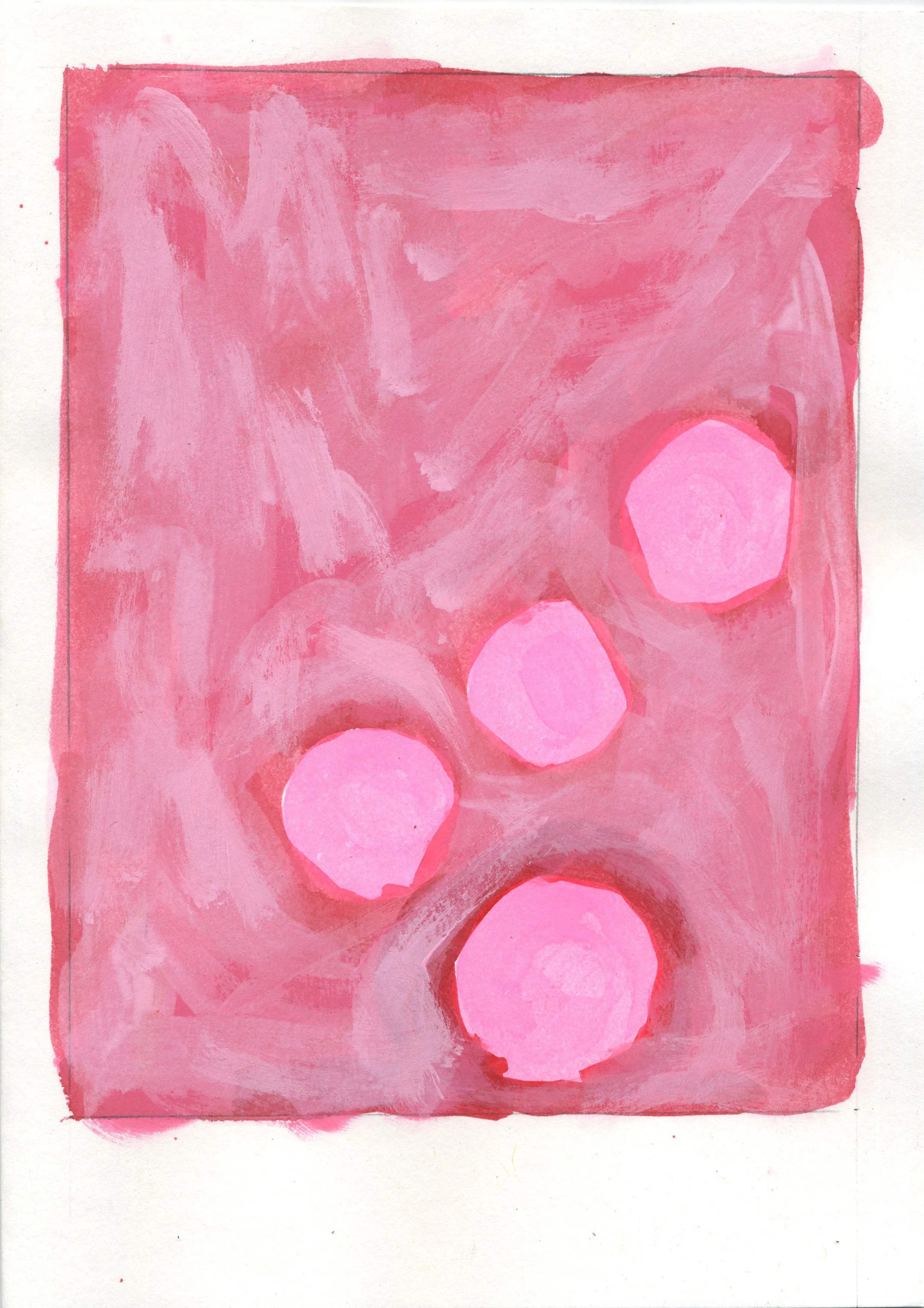 Issue 1 
(third copy drawing 2)
Four circles in a frame.