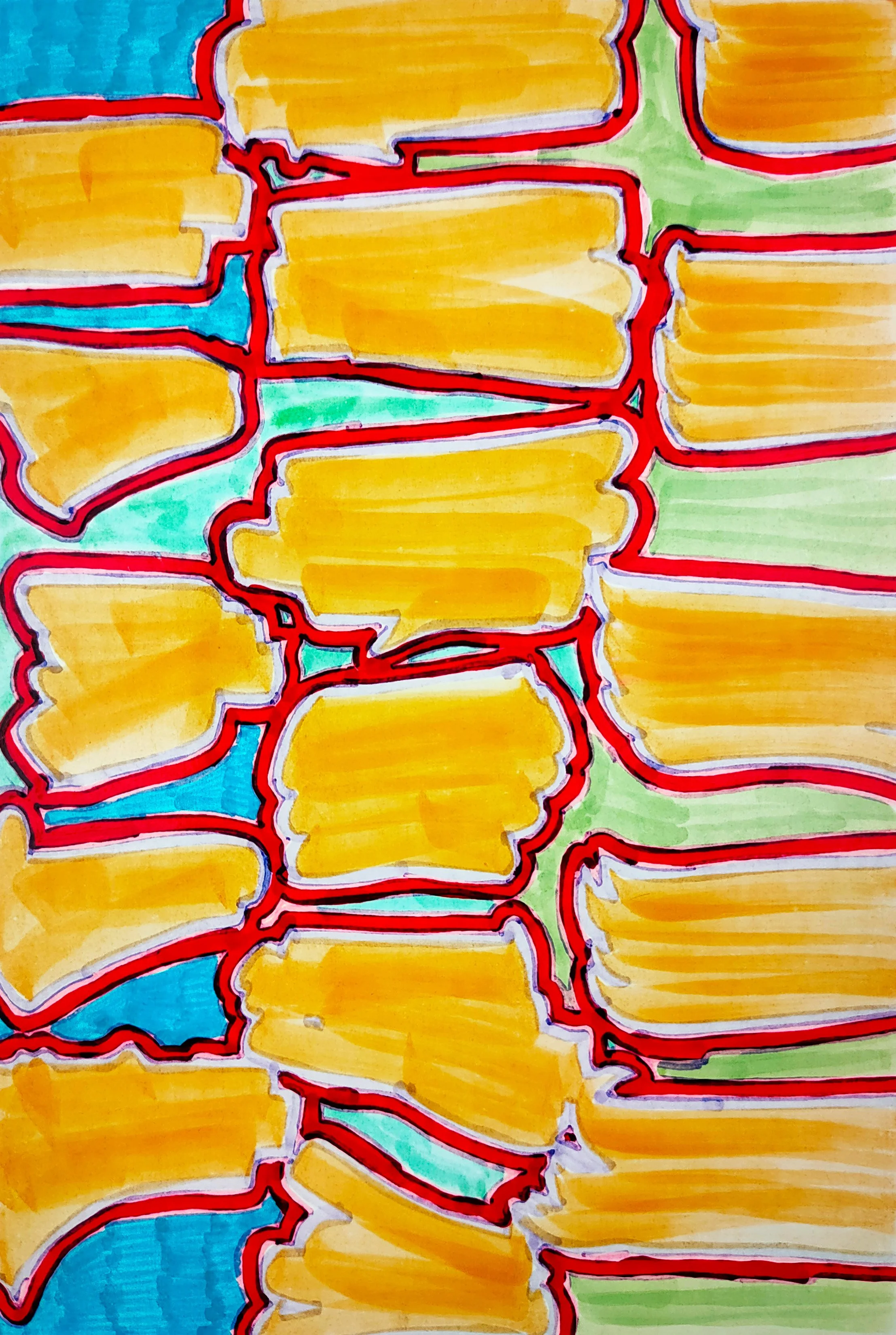 Untitled Drawing / Pen and Marker on Inkjet Paper / 10.16 cm x 15.24 cm /2010