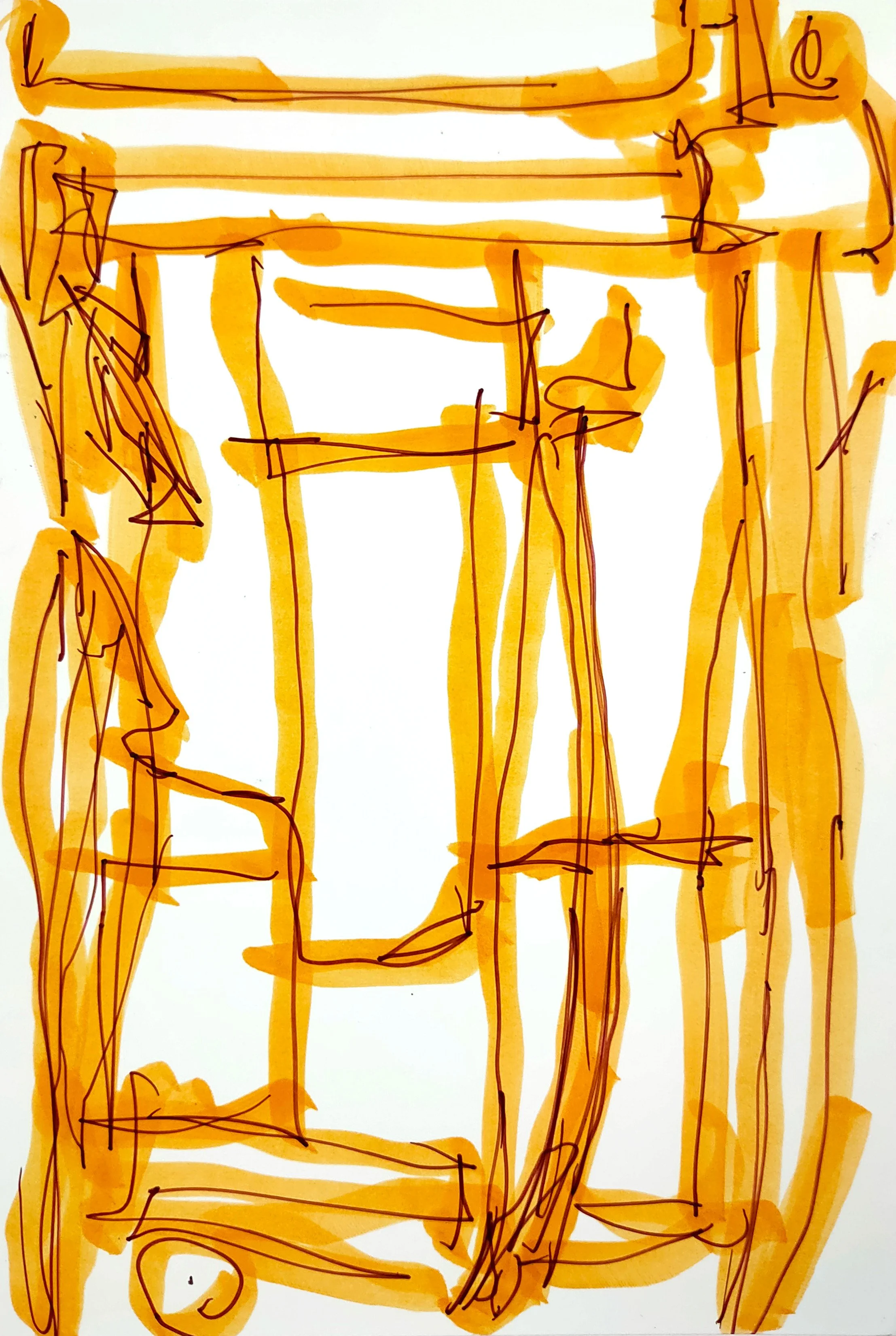 Untitled Drawing / Pen and Marker on Inkjet Paper / 10.16 cm x 15.24 cm /2010