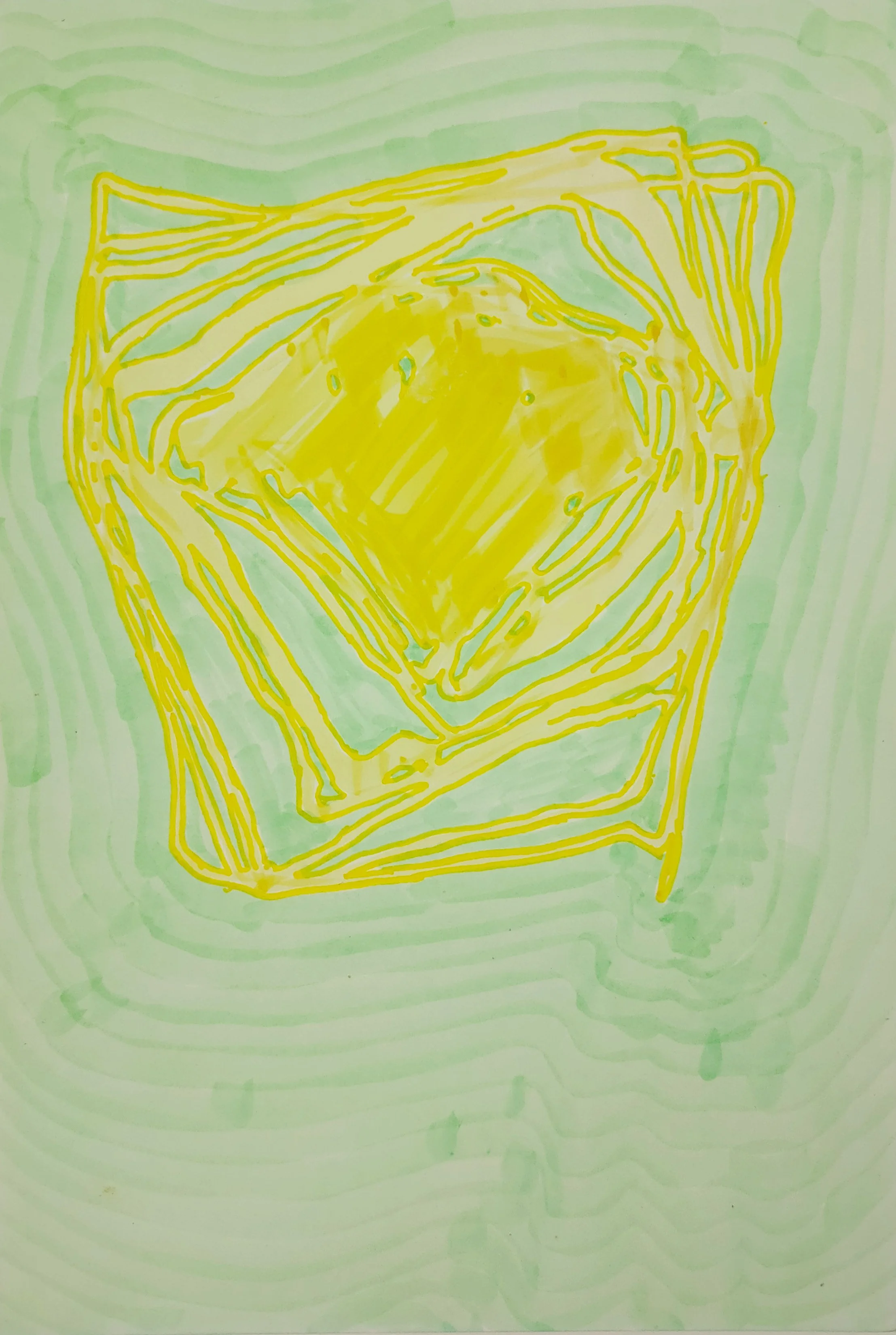 Untitled Drawing / Pen and Marker on Inkjet Paper / 10.16 cm x 15.24 cm /2010