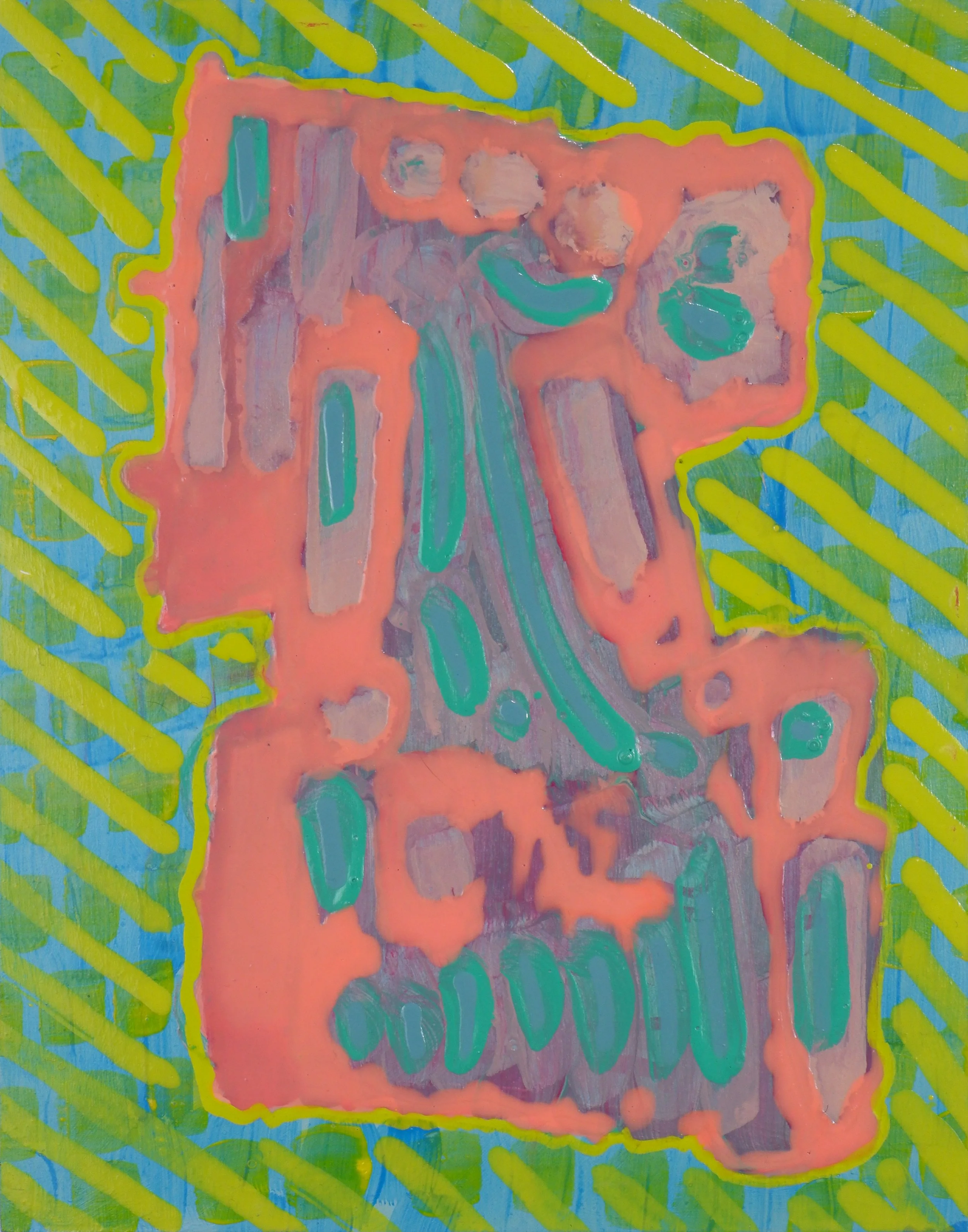 Marketable title / Acrylic on Wooden Panel / 28cm x 36cm / 2024