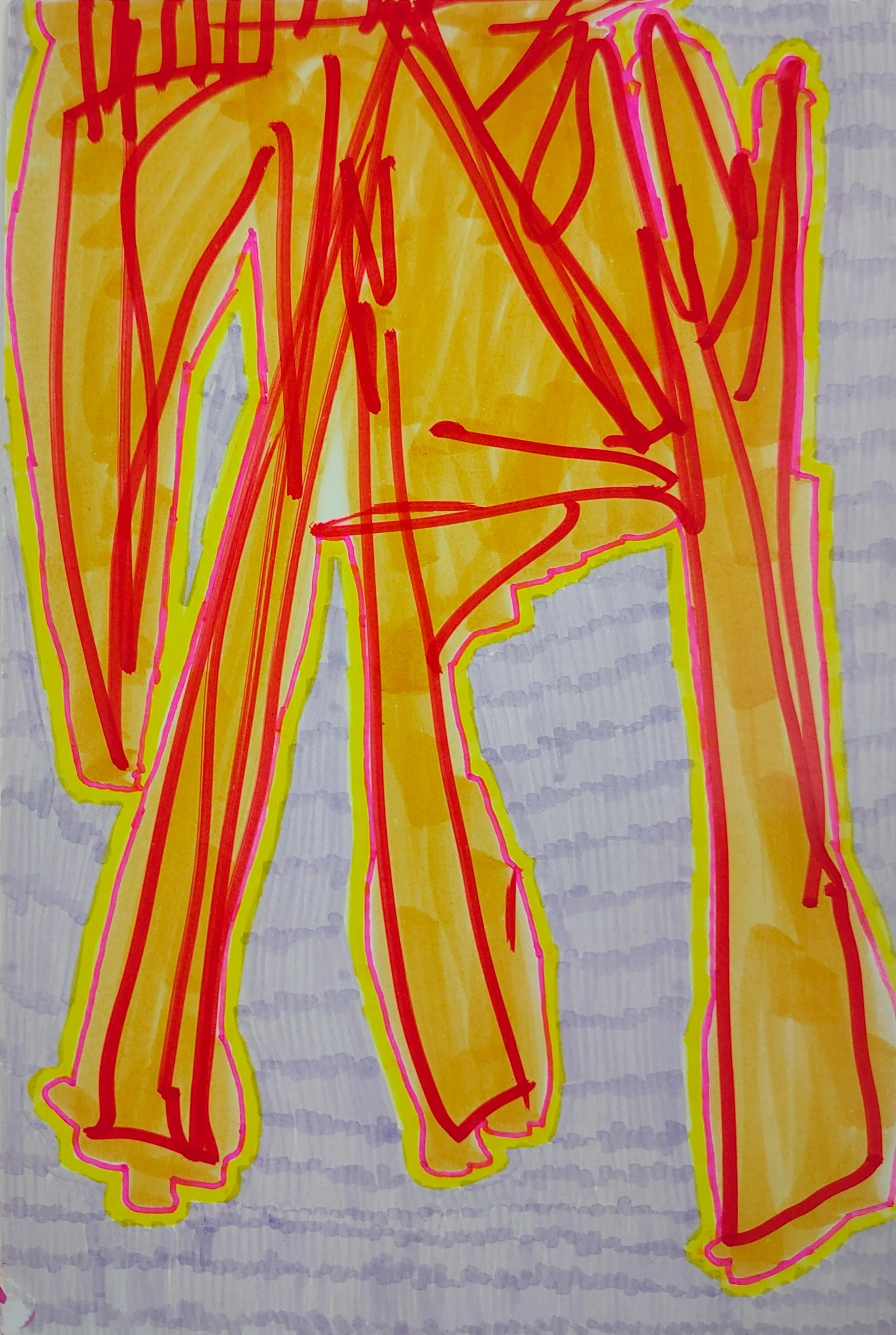 Untitled Drawing / Pen and Marker on Inkjet Paper / 10.16 cm x 15.24 cm /2010