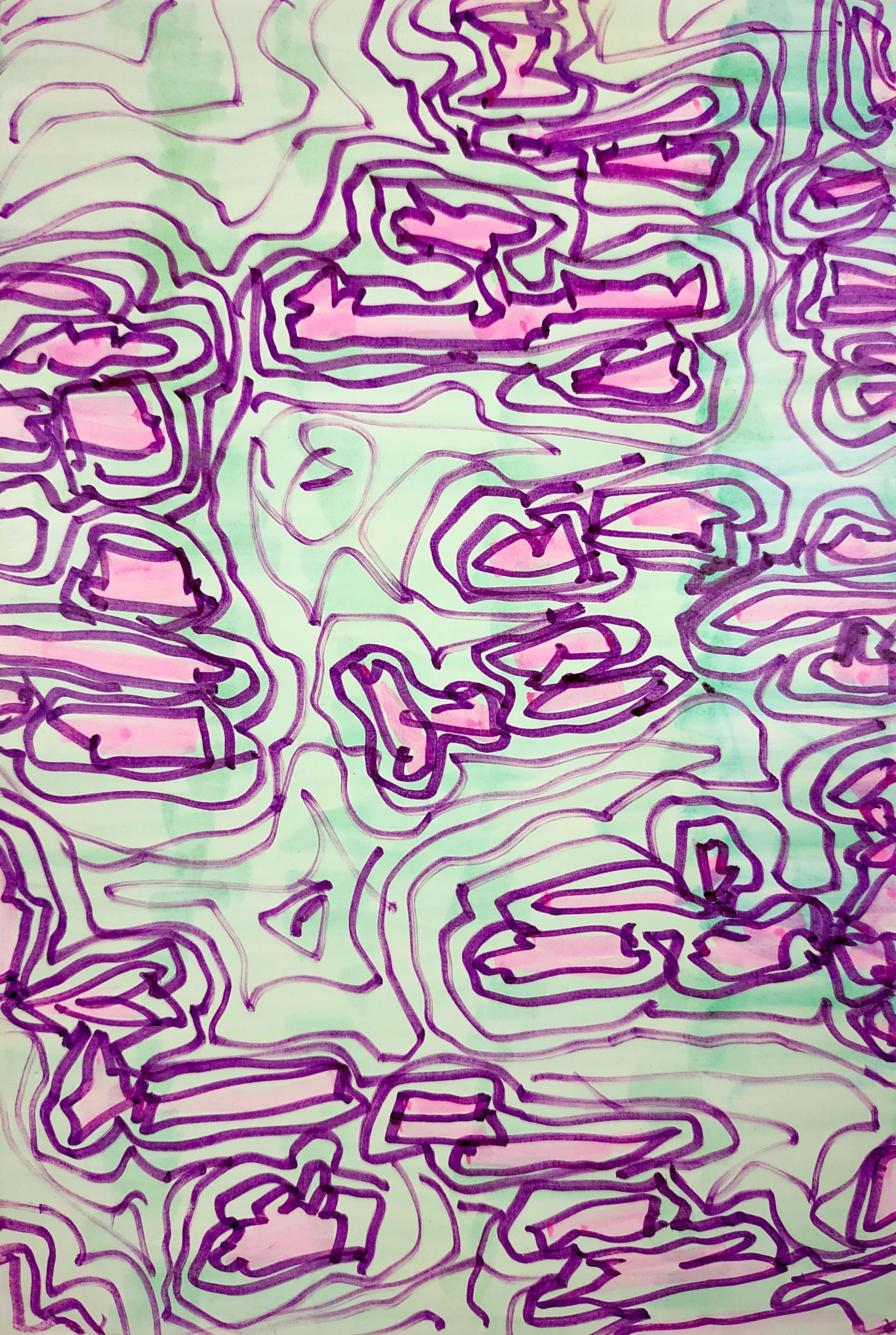 Untitled Drawing / Pen and Marker on Inkjet Paper / 10.16 cm x 15.24 cm /2010