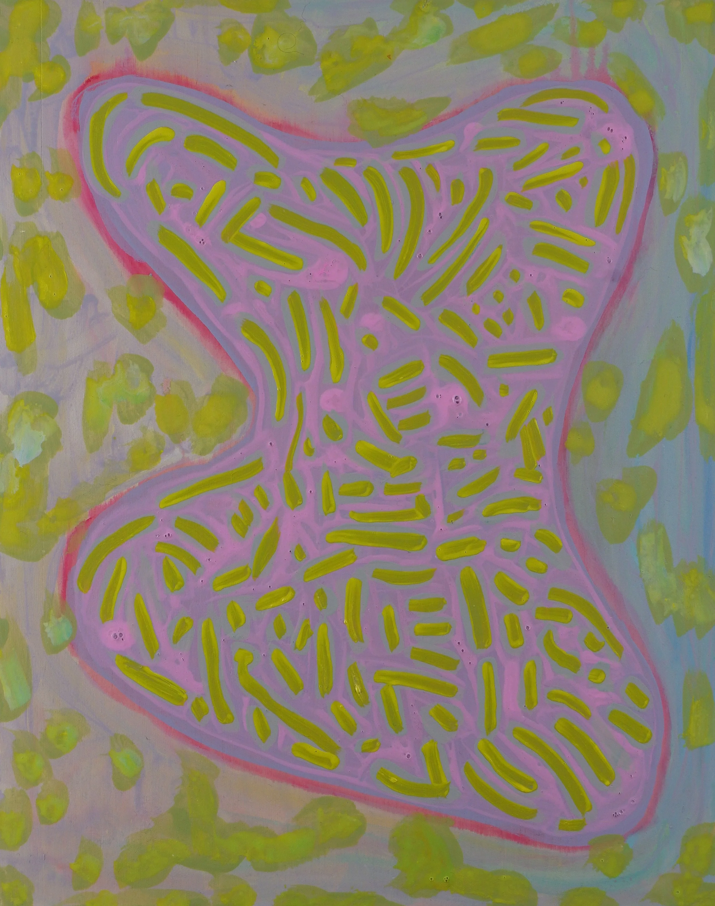Untitled / Acrylic on Wooden Panel / 28cm x 36cm / 2023