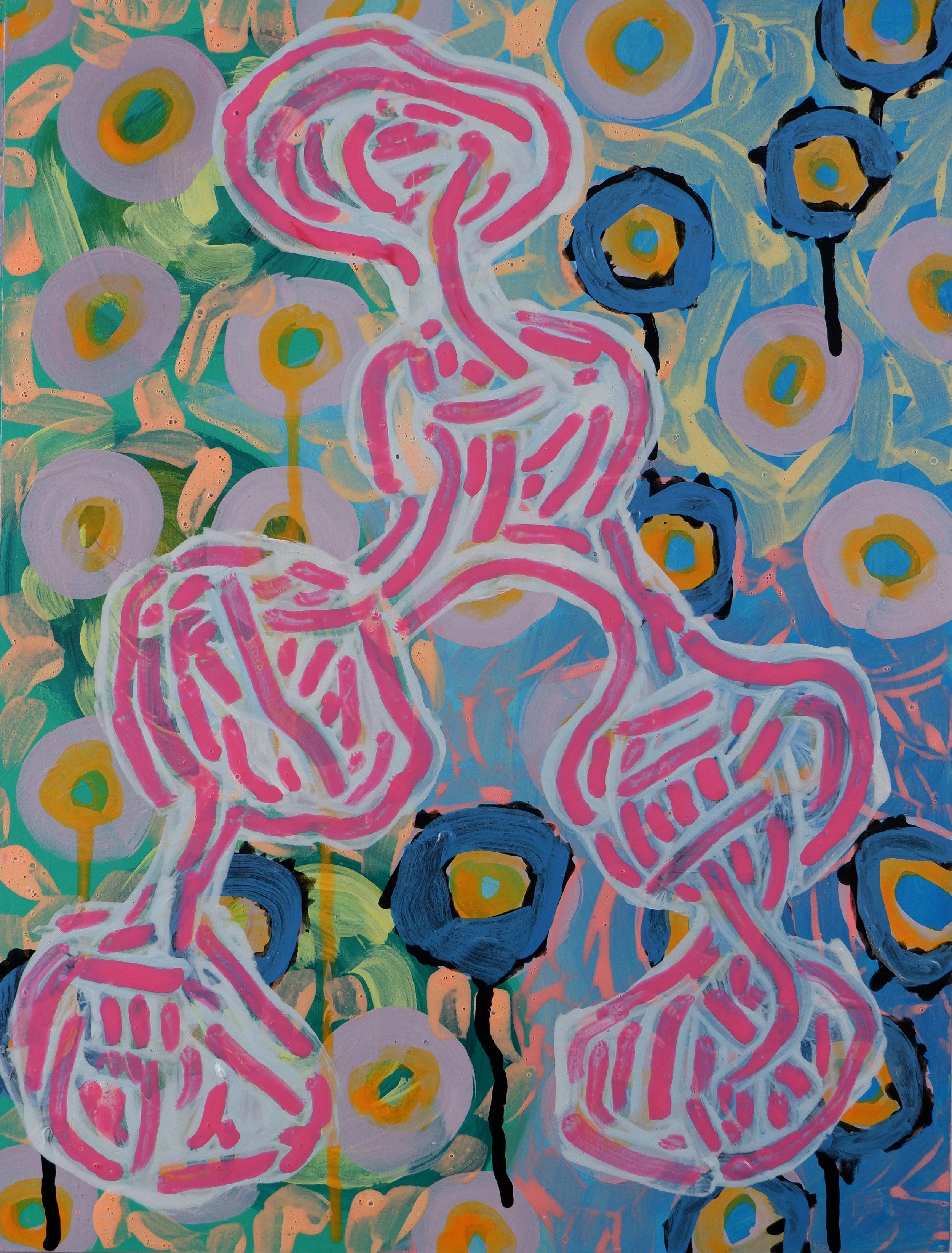 Sometimes I say nothing / Acrylic on Wooden Panel / 30cm x 40cm / 2023