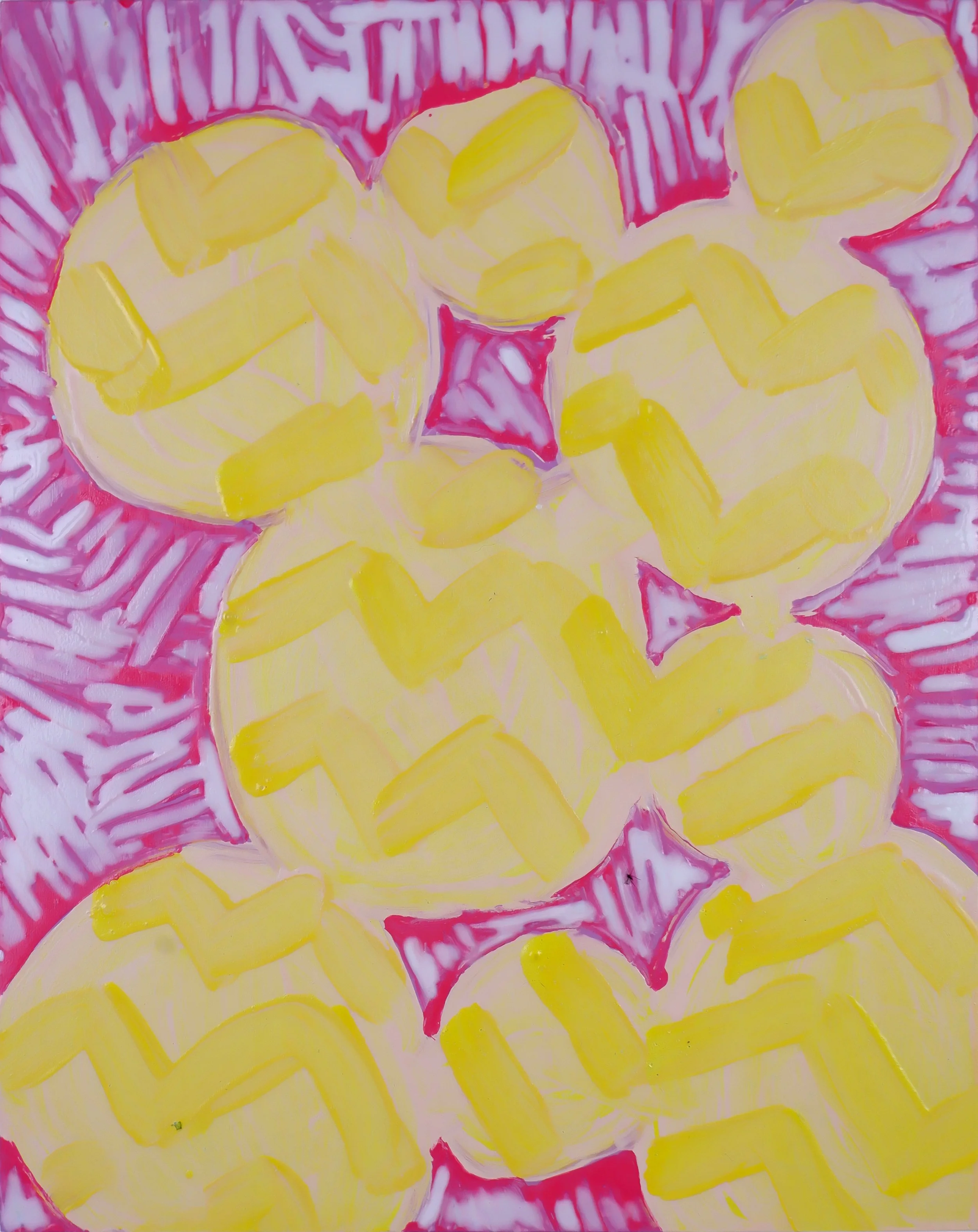Love is the message / Acrylic on Wooden Panel / 20.5cm x 25.5cm / 2024
