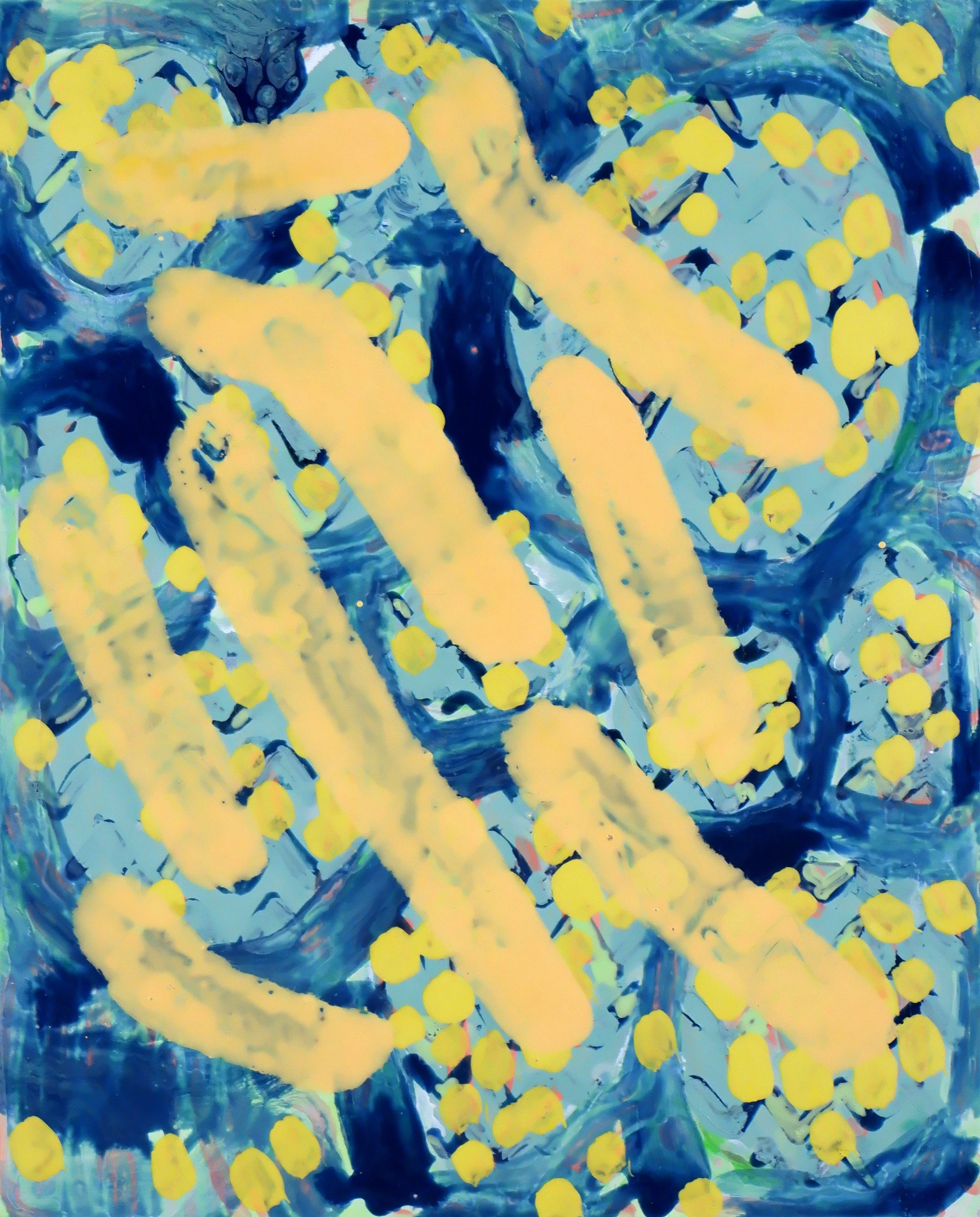Chain Reaction/ Acrylic on Wooden Panel / 20.5cm x 25.5cm / 2024