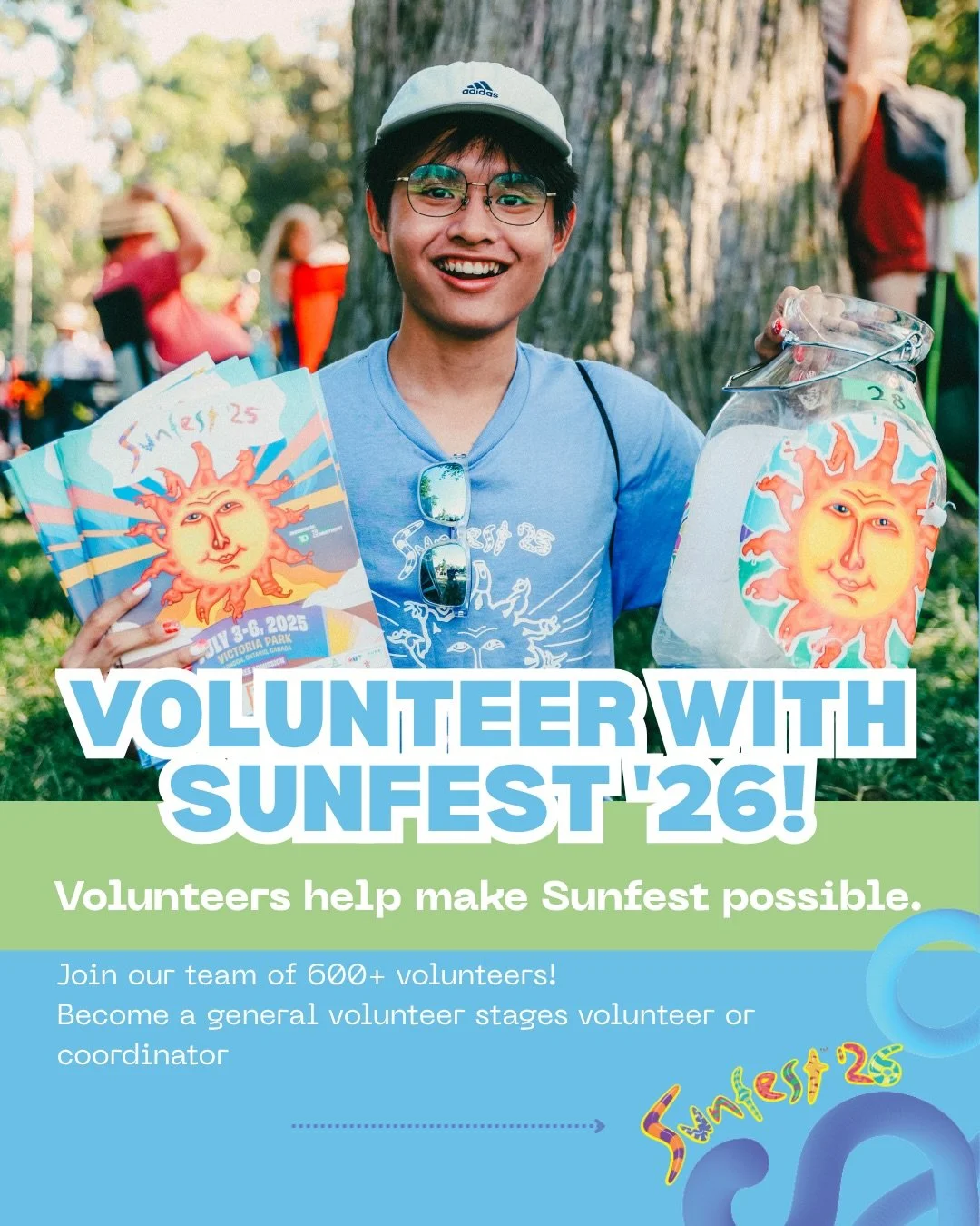 🌞 Volunteer with Sunfest &rsquo;26!

Sunfest is back and we need YOU to make it happen! 

Join 600+ volunteers who bring the festival to life every year.
General Volunteers (14+) &mdash; Choose your own hours and roles across the park, seated or mob