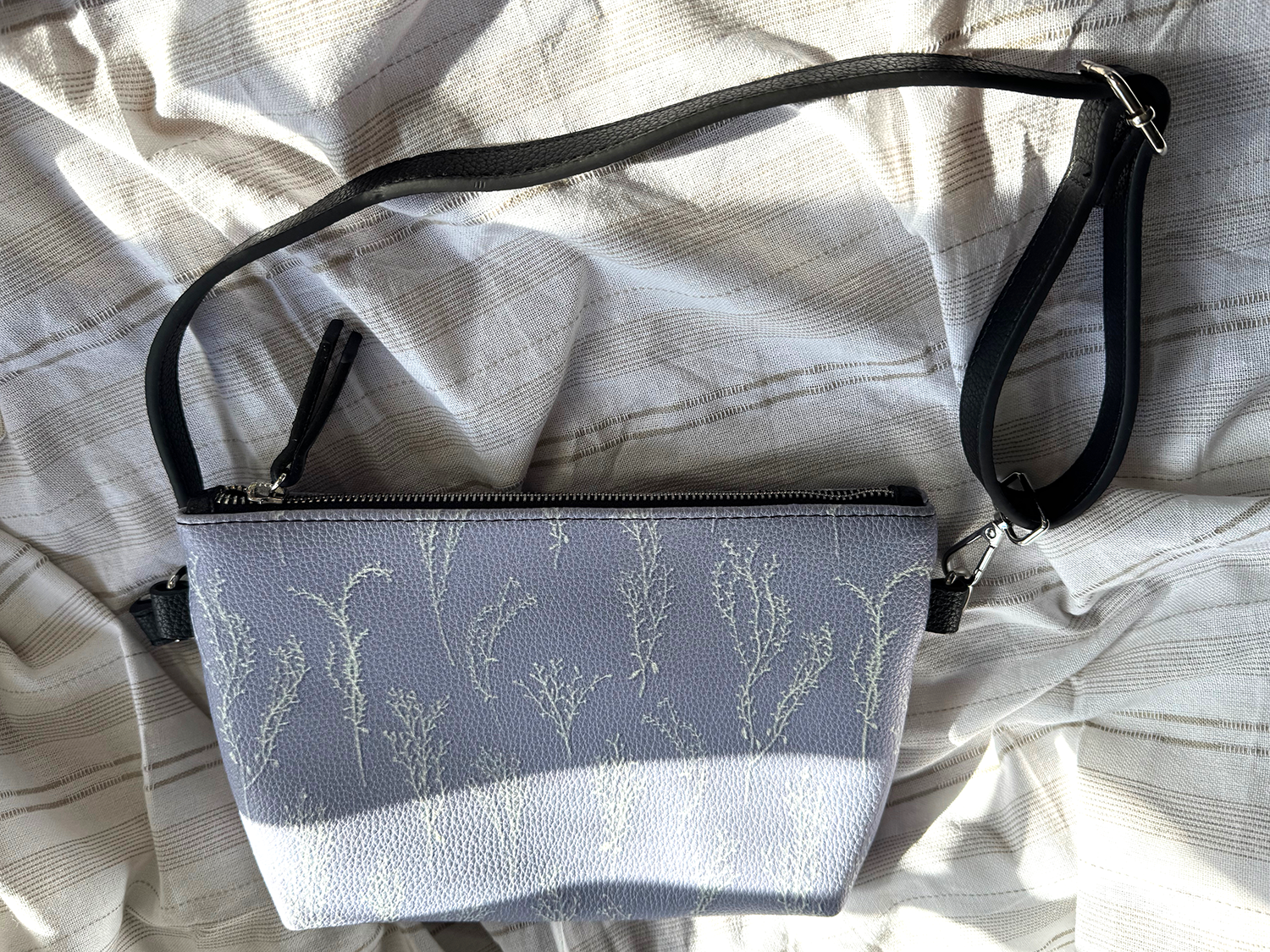 Crossbody Purse, Vegan Leather in Stems