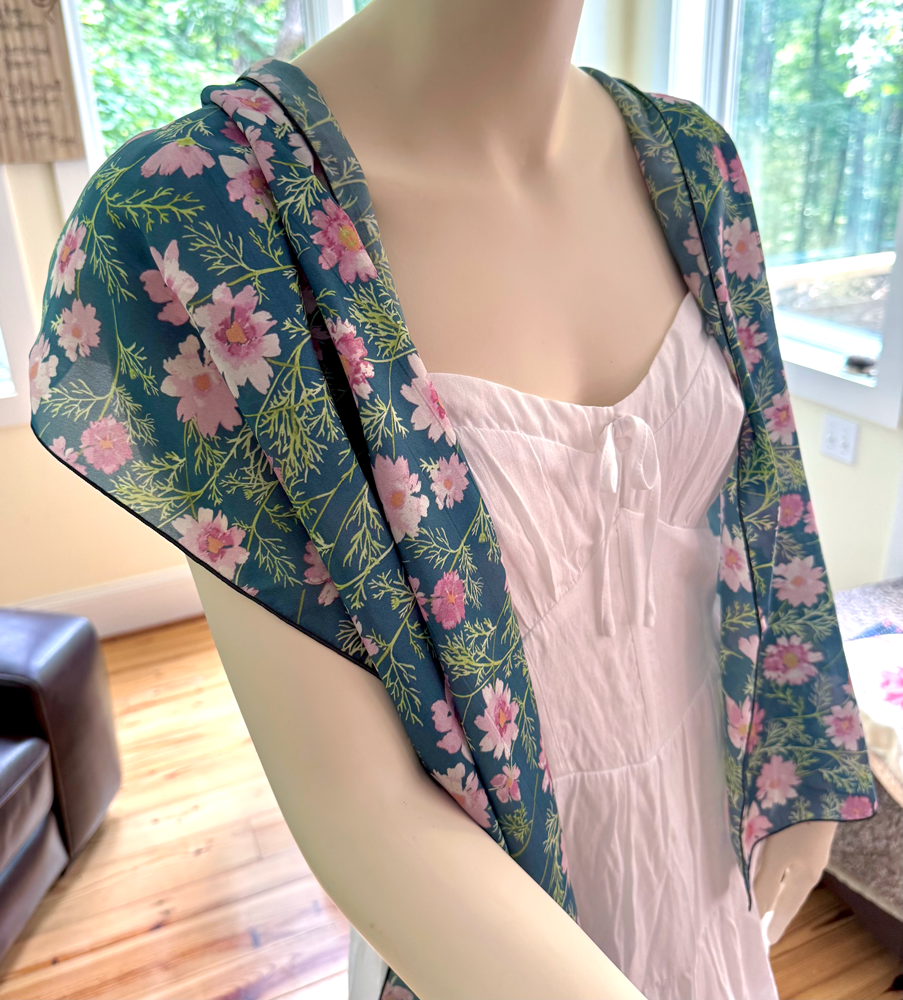 Scarf/Shawl in Airy Cosmos