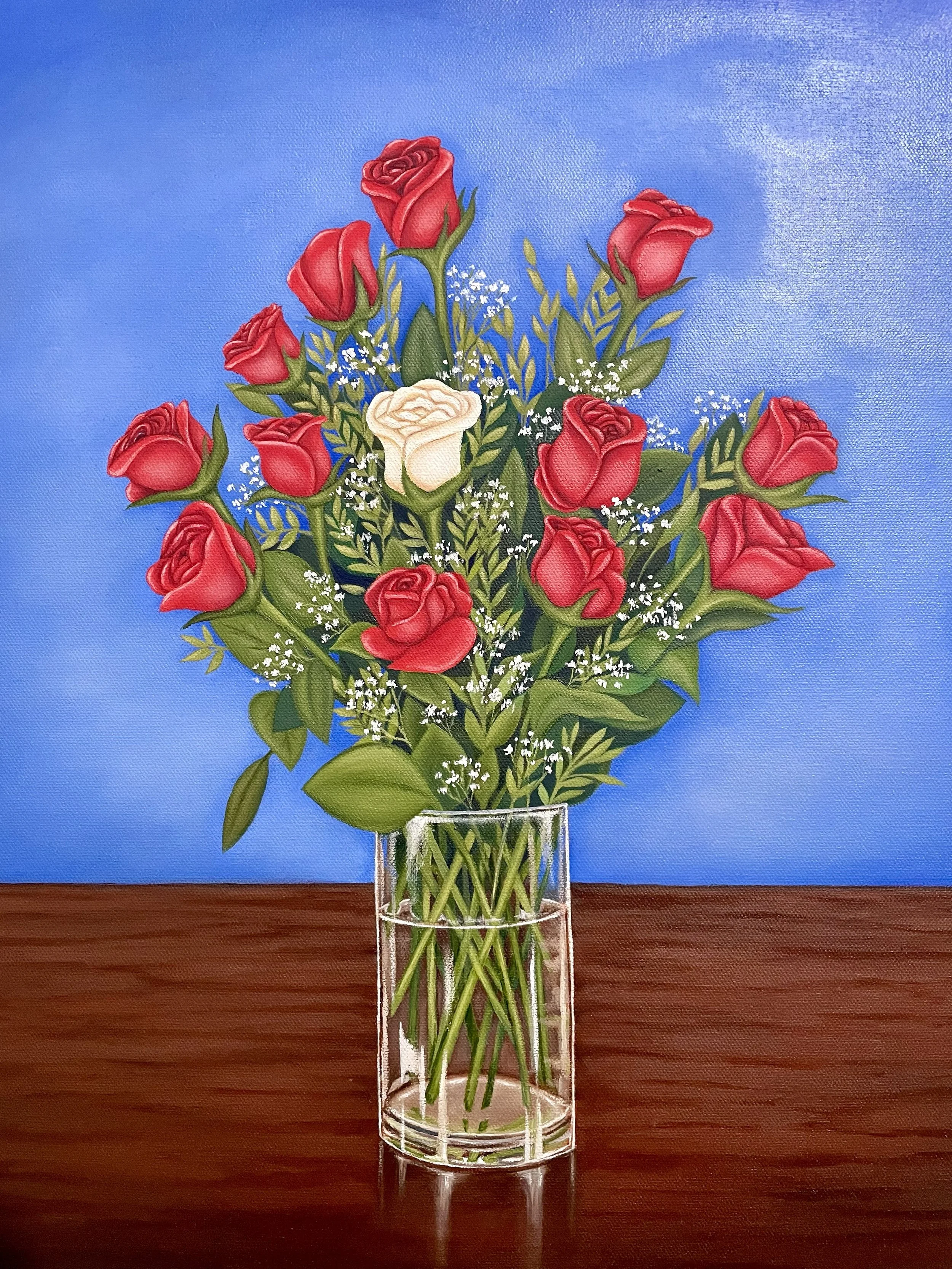 Linda's Roses
oil on canvas 2025
(NFS)
