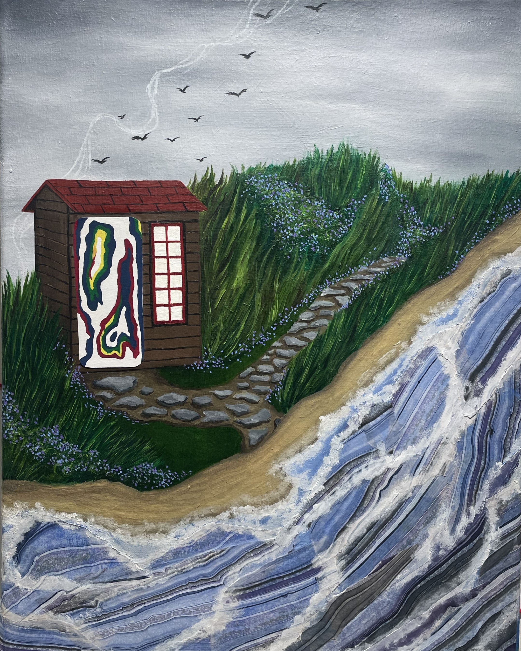 Willow Camp in March
20” x 16” 
Oil on canvas 2024
$900
