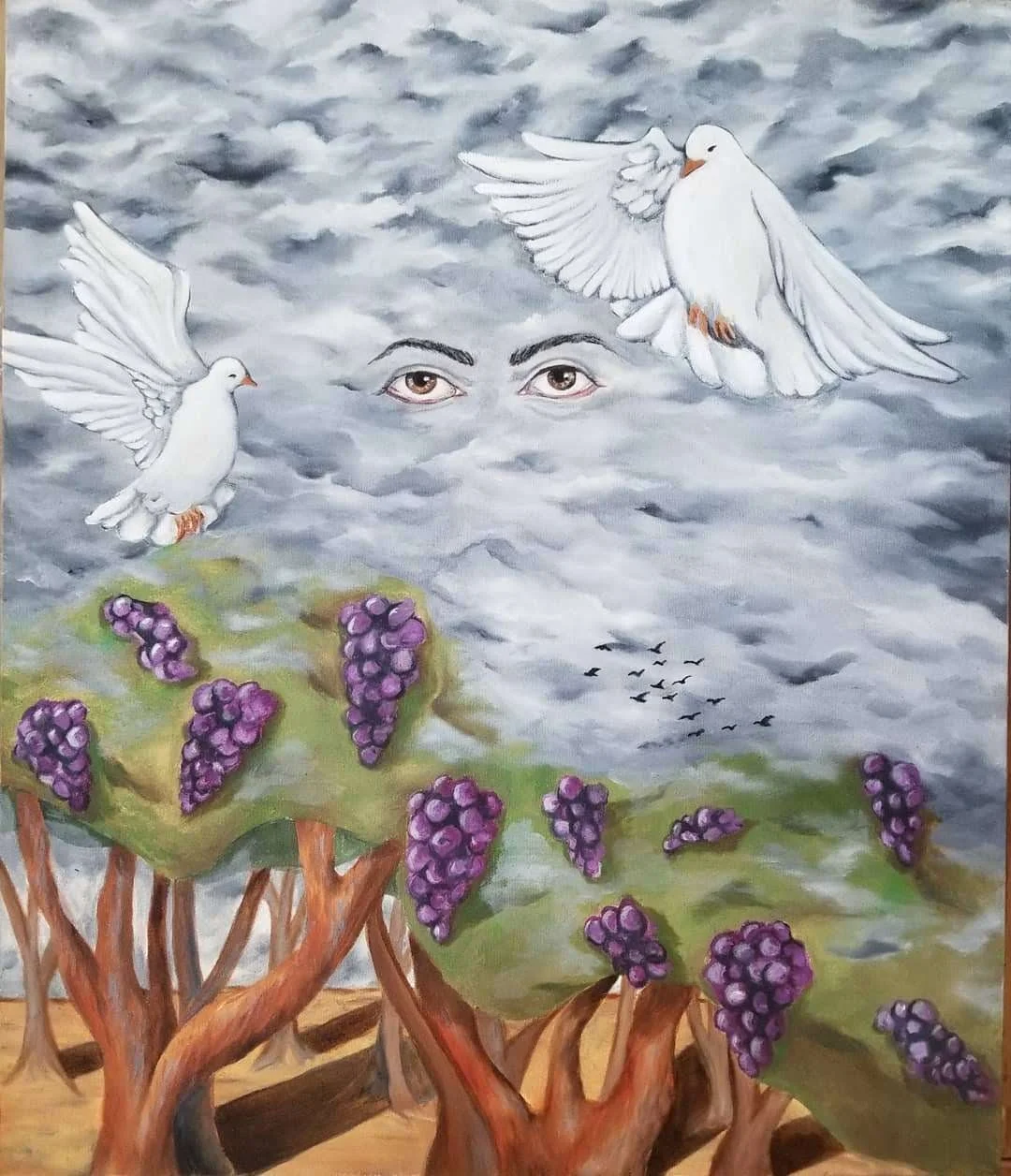 Delano, California- Dove Hunting
30” x 24” 
Oil on canvas 2018
$2,000
