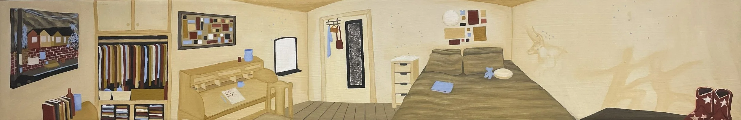 The Cave 
36” x 6”
Oil on canvas 2024
$800