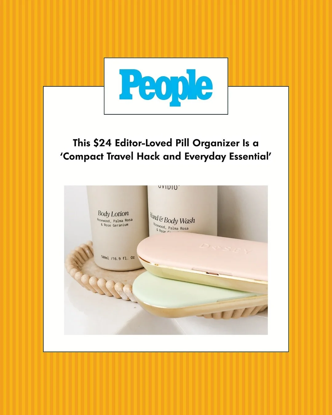 Nothing beats a Jet2 holiday &mdash; besides a @d.o.s.e.y pill compact ✈️ Huge thanks to @madison.yauger for spotlighting Dosey in @people!