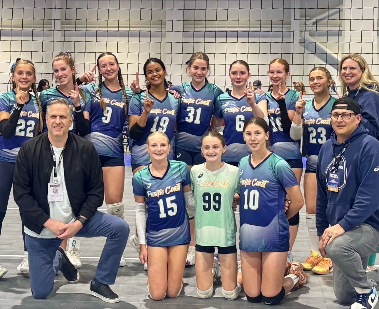 Congrats 13 Nalu for going 3-0 in Reno! Keep up the great work ladies!

#pacificcoastvolleyballclub #pcvc