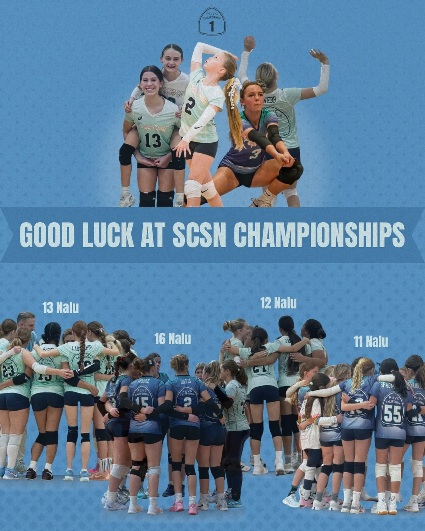 Wanting to wish a BIG Good Luck to all our PCVC teams competing in their SCSN Championship this weekend! Finish Out Strong💪

#pacificcoastvolleyballclub #pcvc