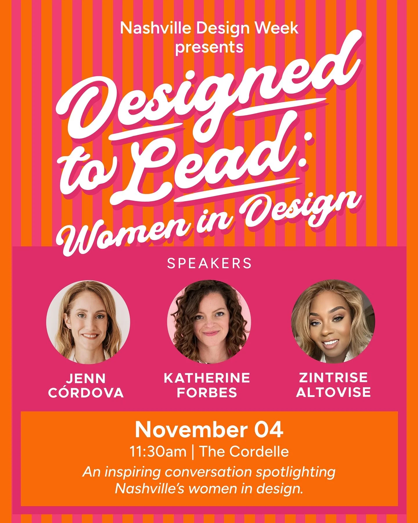 Over the past few months, I&rsquo;ve been working quietly on an exciting side project, and I&rsquo;m thrilled to announce that next week is finally the week! Together with @designingtherow, I&rsquo;m hosting &ldquo;Designed to Lead: Women in Design,&